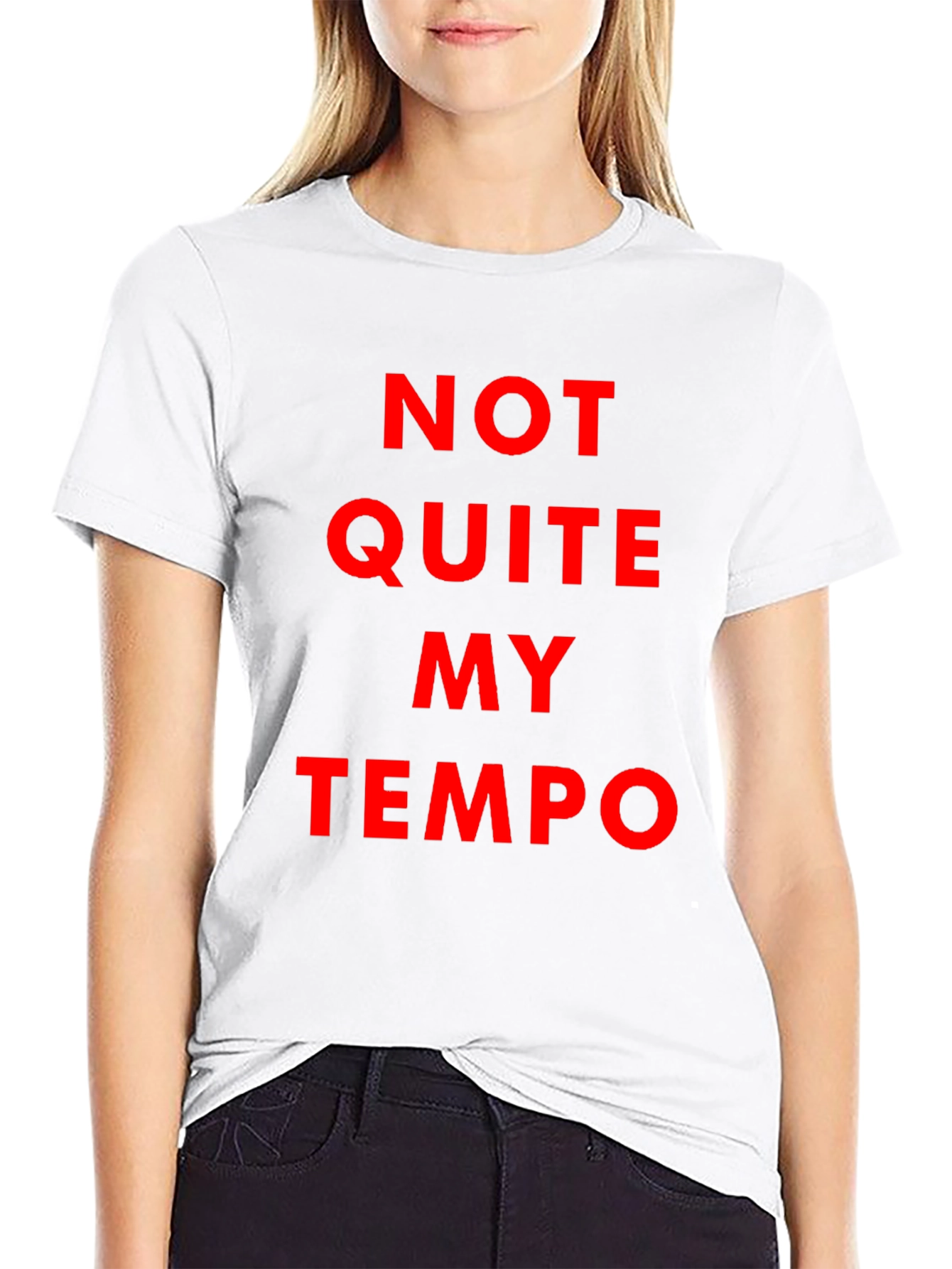 Not Quite My Tempo Black T-Shirt