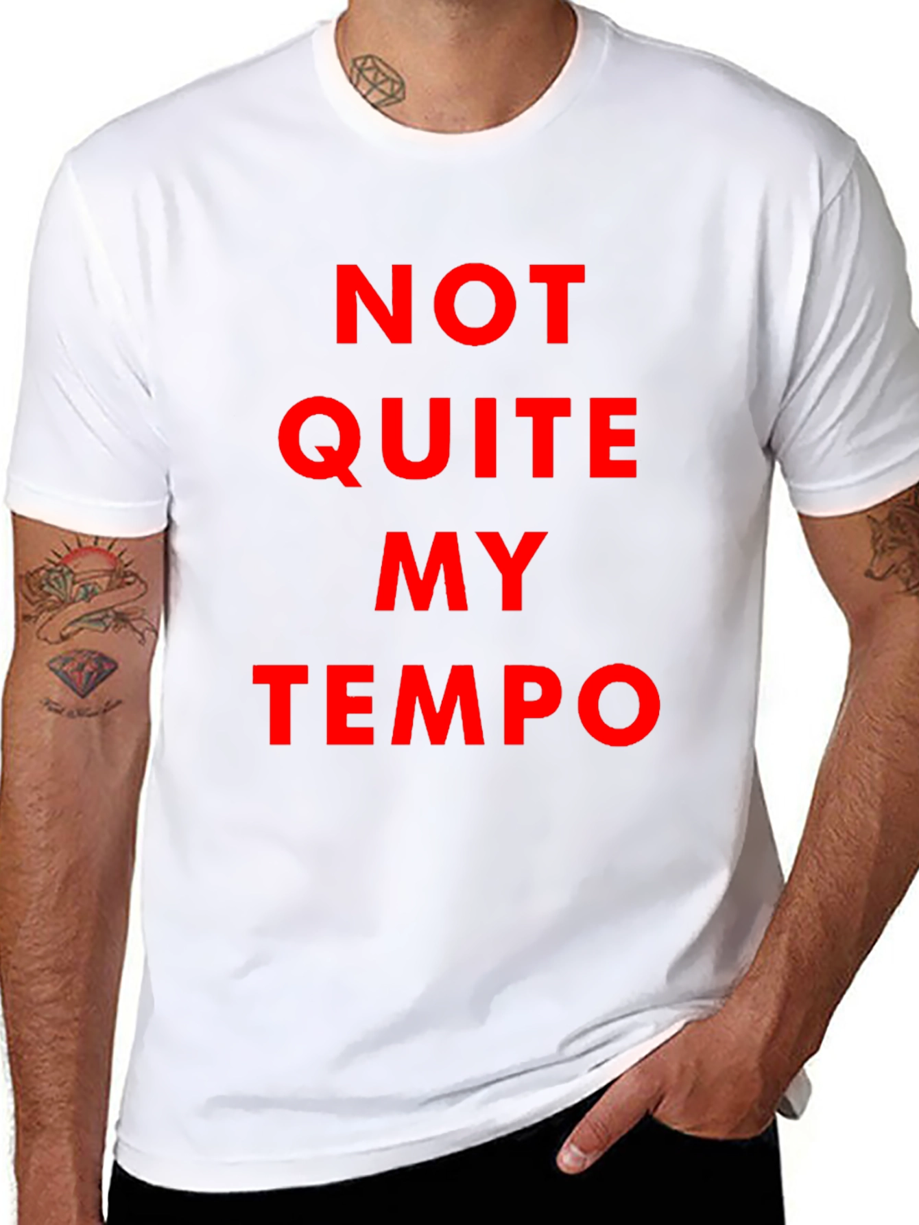 Not Quite My Tempo Black T-Shirt