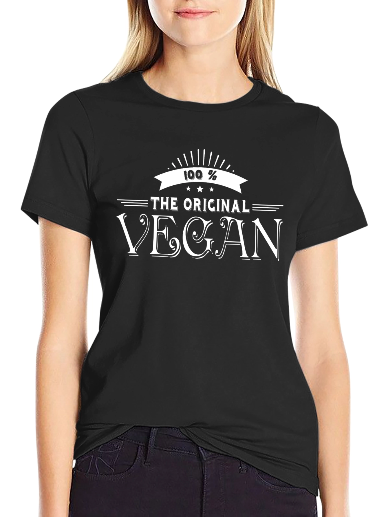 The Original Vegan Black Graphic Tee
