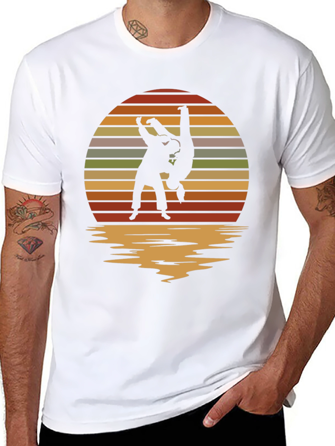Sunset Judo Throw Black T-Shirt