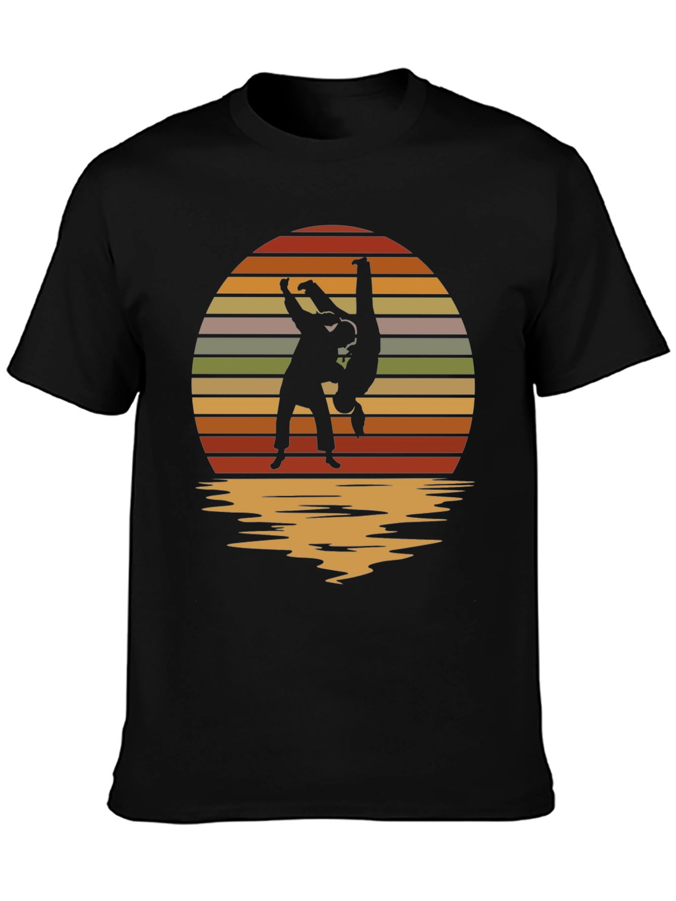 Sunset Judo Throw Black T-Shirt