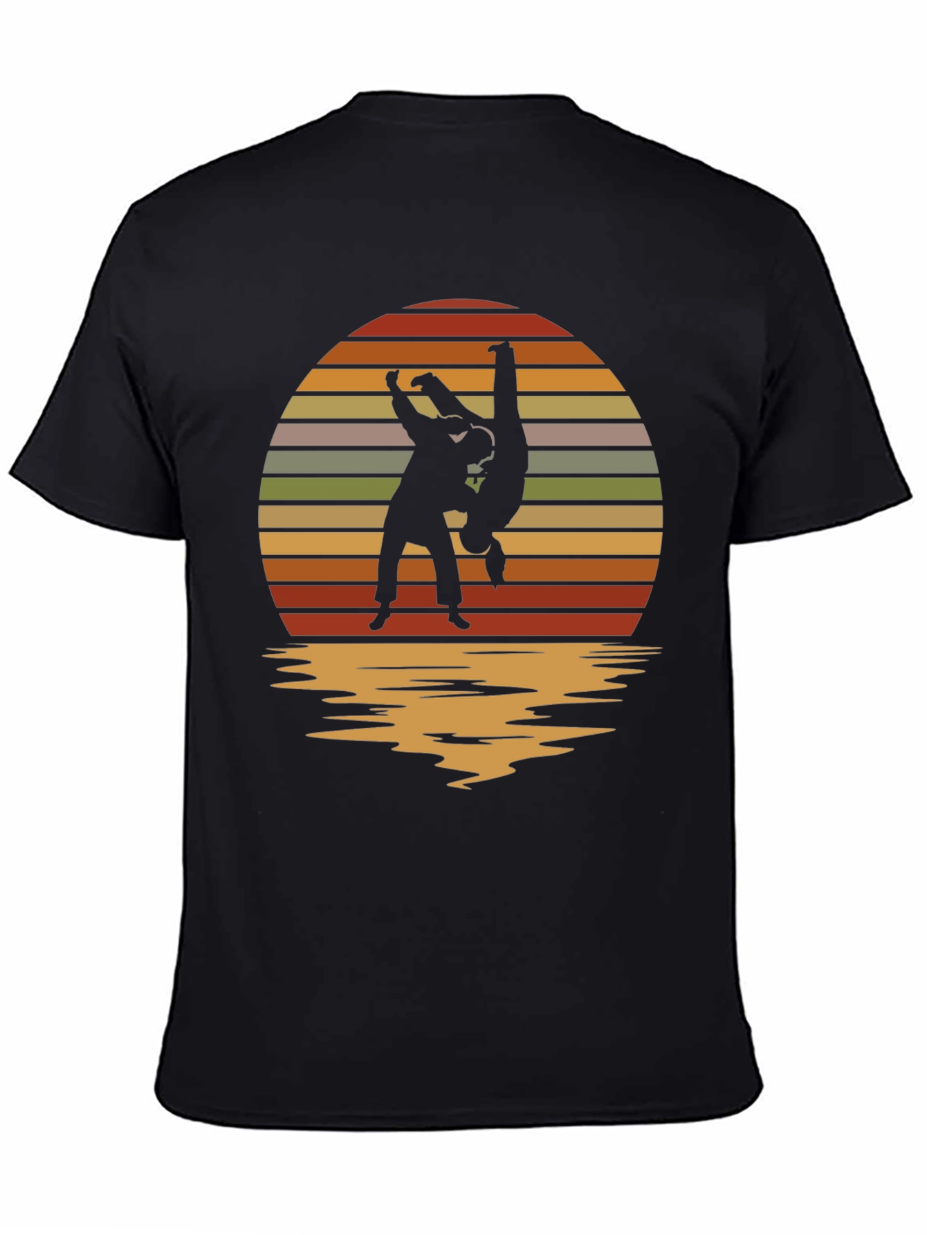 Sunset Judo Throw Black T-Shirt