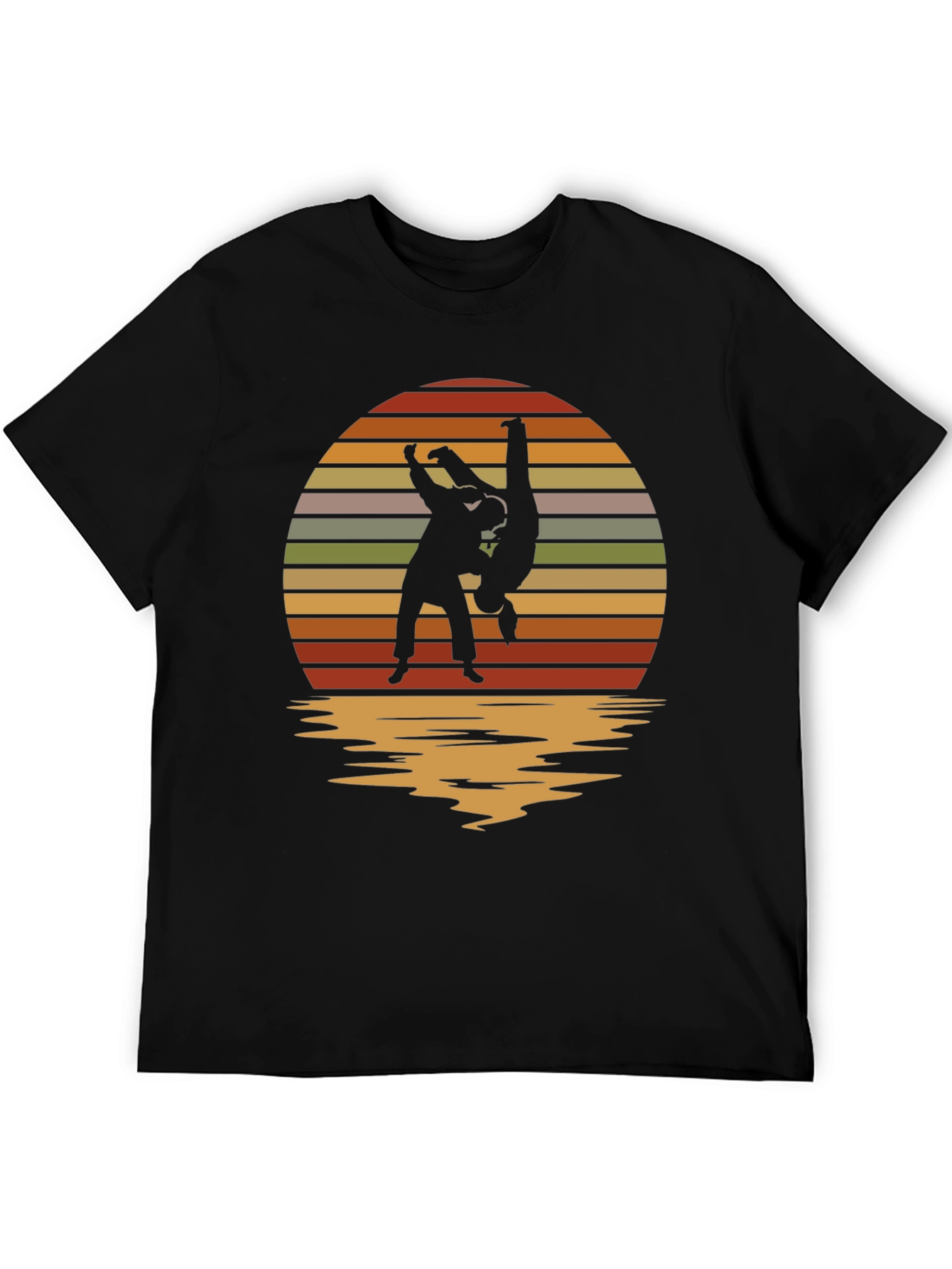 Sunset Judo Throw Black T-Shirt