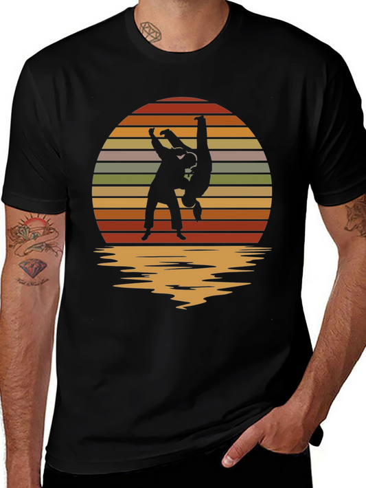 Sunset Judo Throw Black T-Shirt