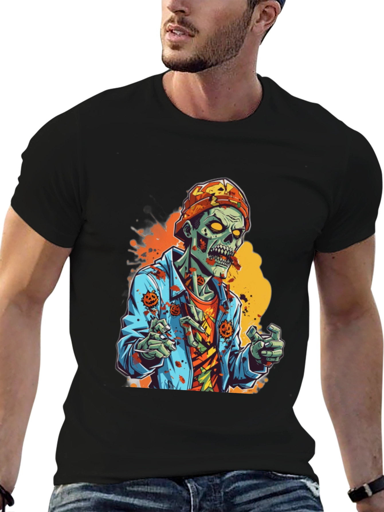 Zombie Halloween Graphic Tee