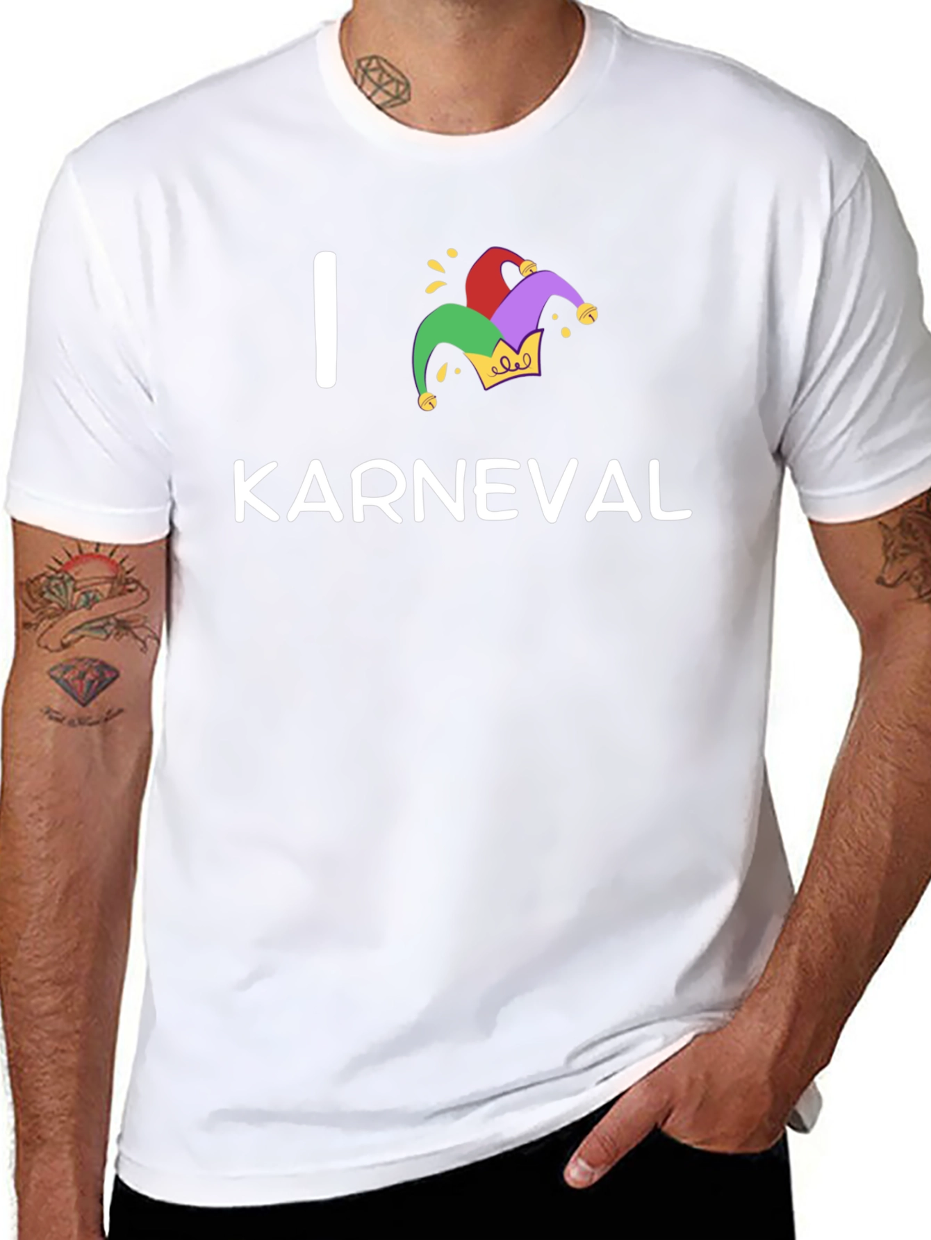 I Love Karneval T-Shirt - Black