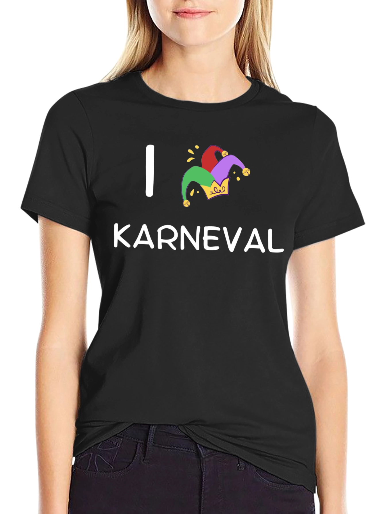 I Love Karneval T-Shirt - Black
