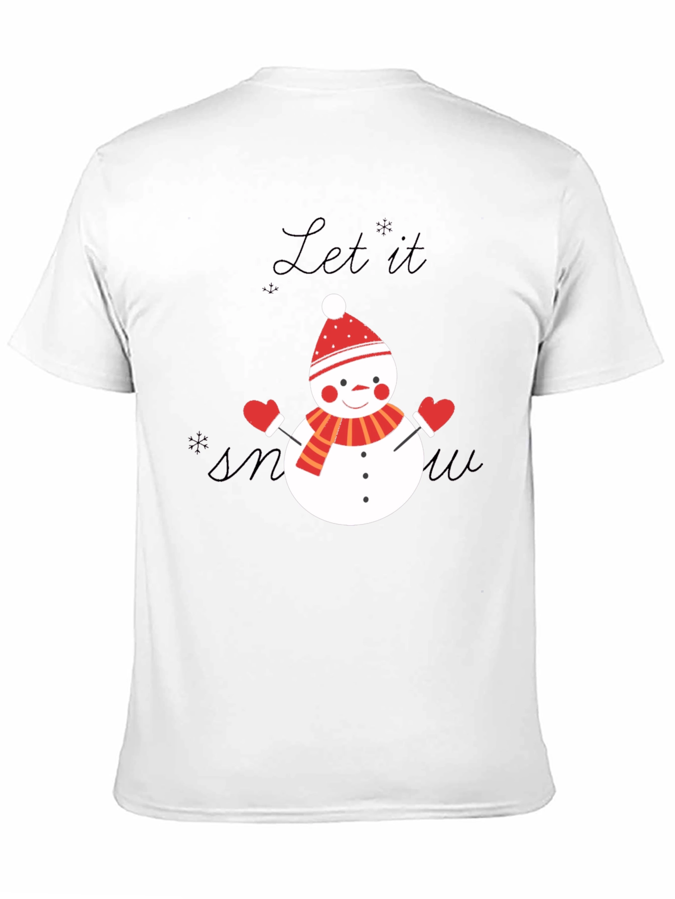 Festive Snowman T-Shirt - Let it Snow!