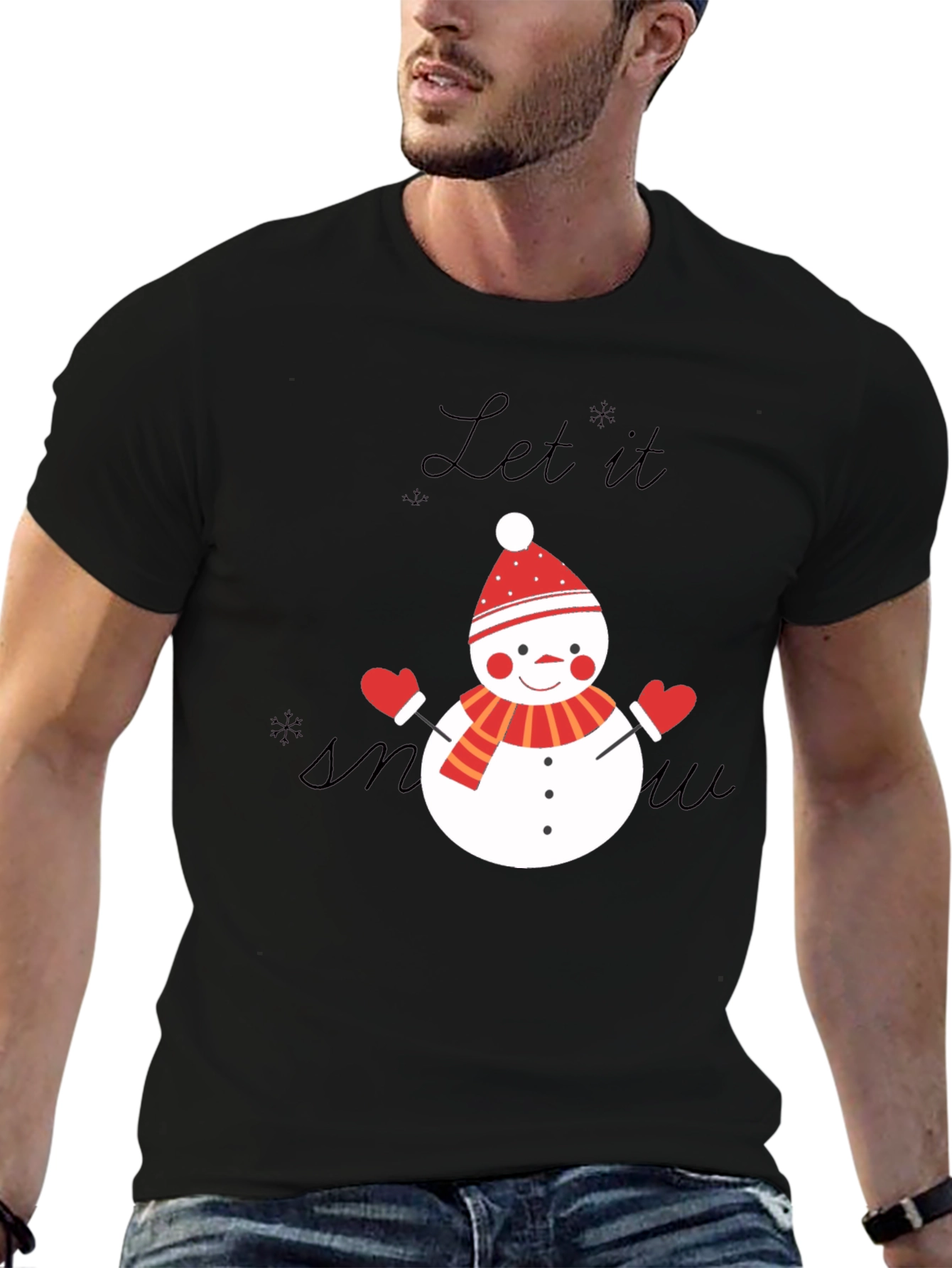 Festive Snowman T-Shirt - Let it Snow!