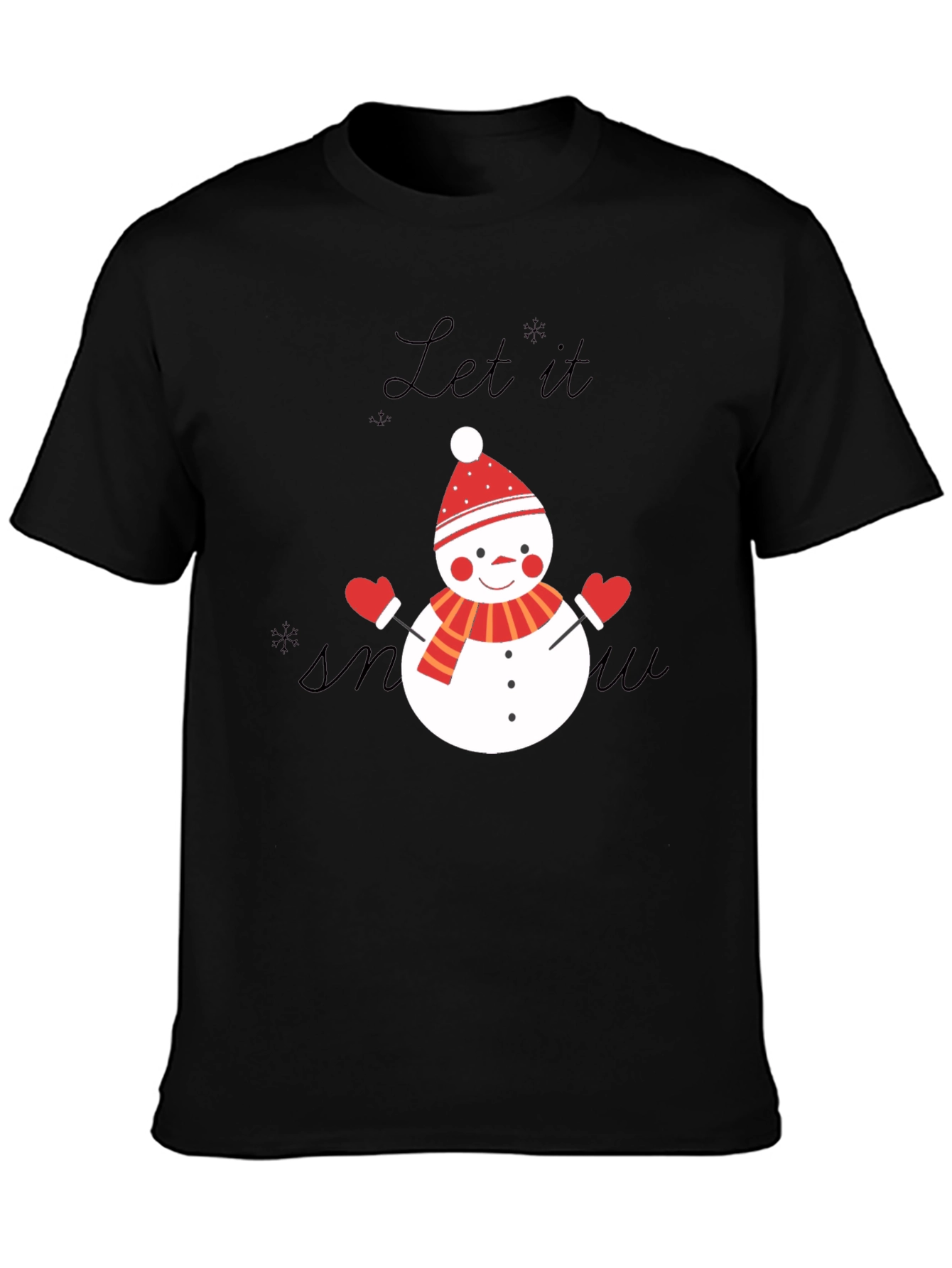 Festive Snowman T-Shirt - Let it Snow!