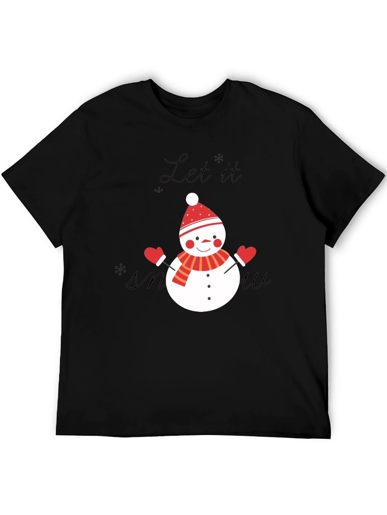 Festive Snowman T-Shirt - Let it Snow!