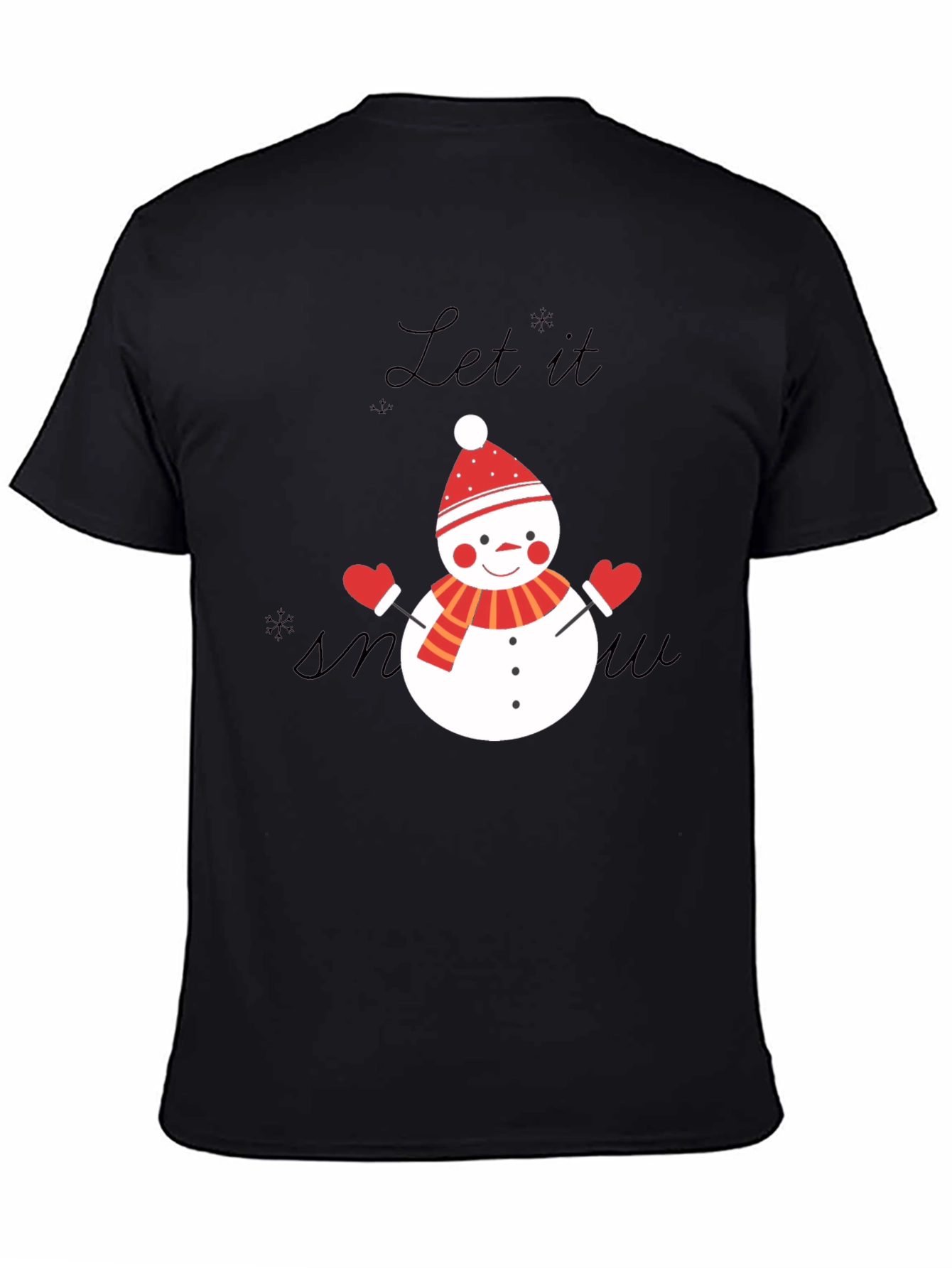 Festive Snowman T-Shirt - Let it Snow!