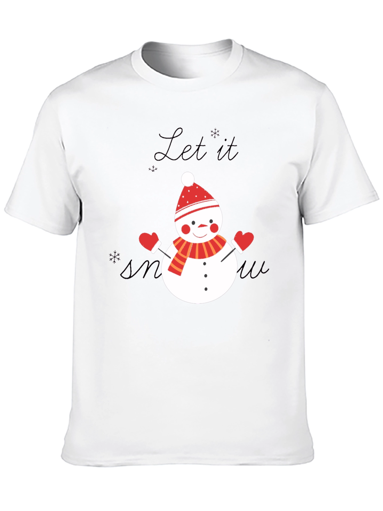 Festive Snowman T-Shirt - Let it Snow!