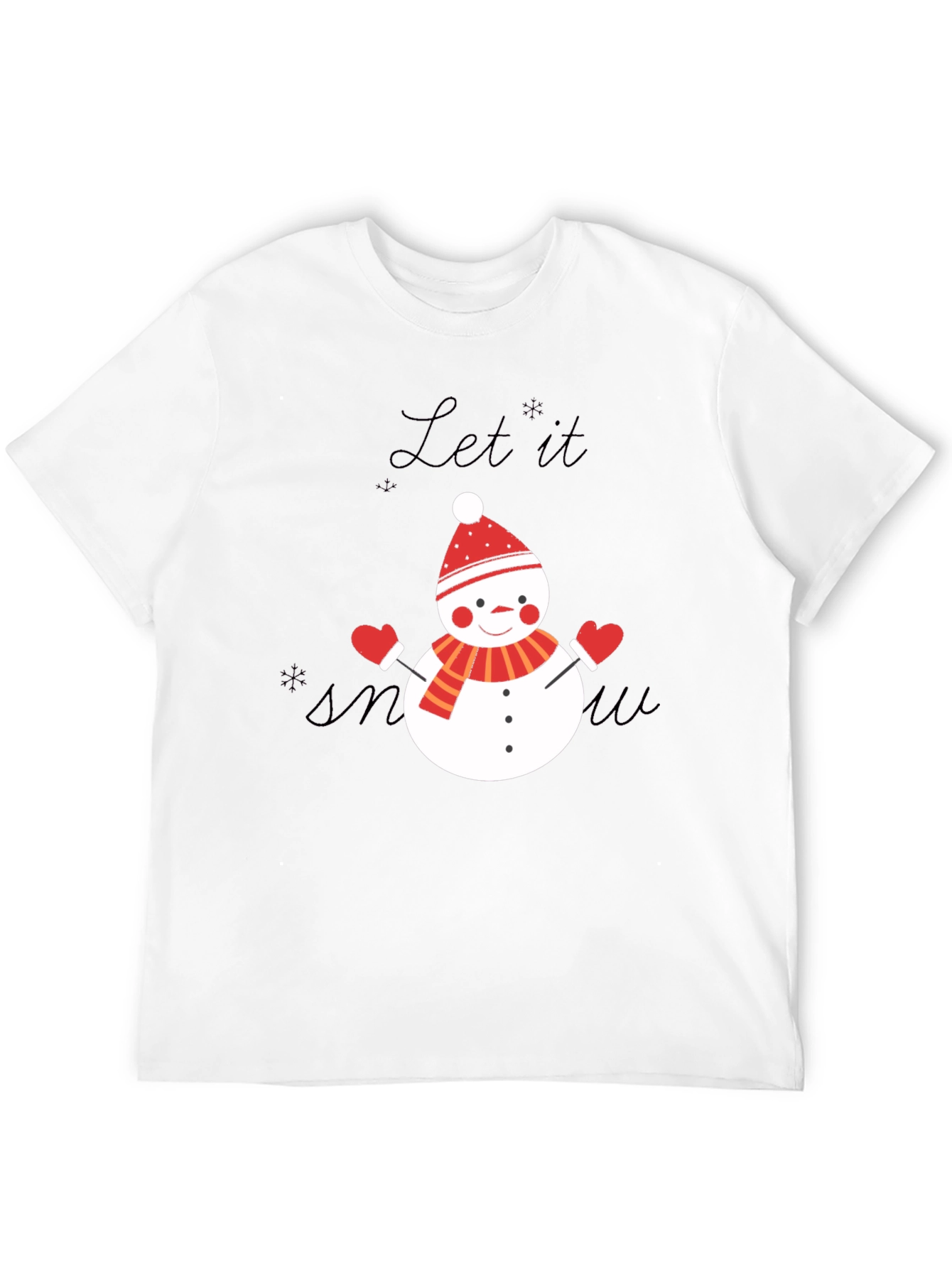 Festive Snowman T-Shirt - Let it Snow!
