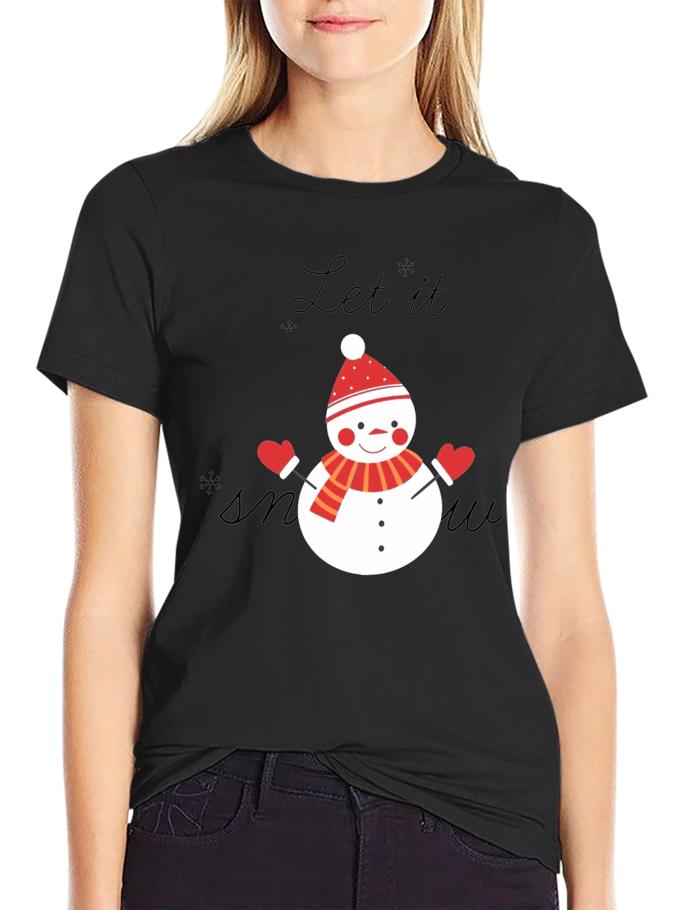 Festive Snowman T-Shirt - Let it Snow!