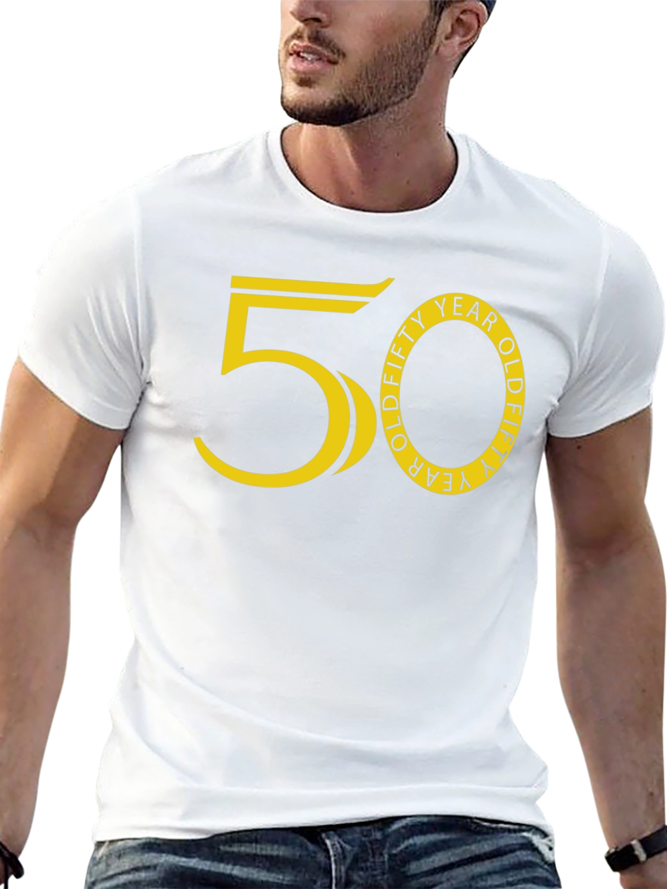 Funny 50 Year Old T-Shirt - Black Graphic Tee