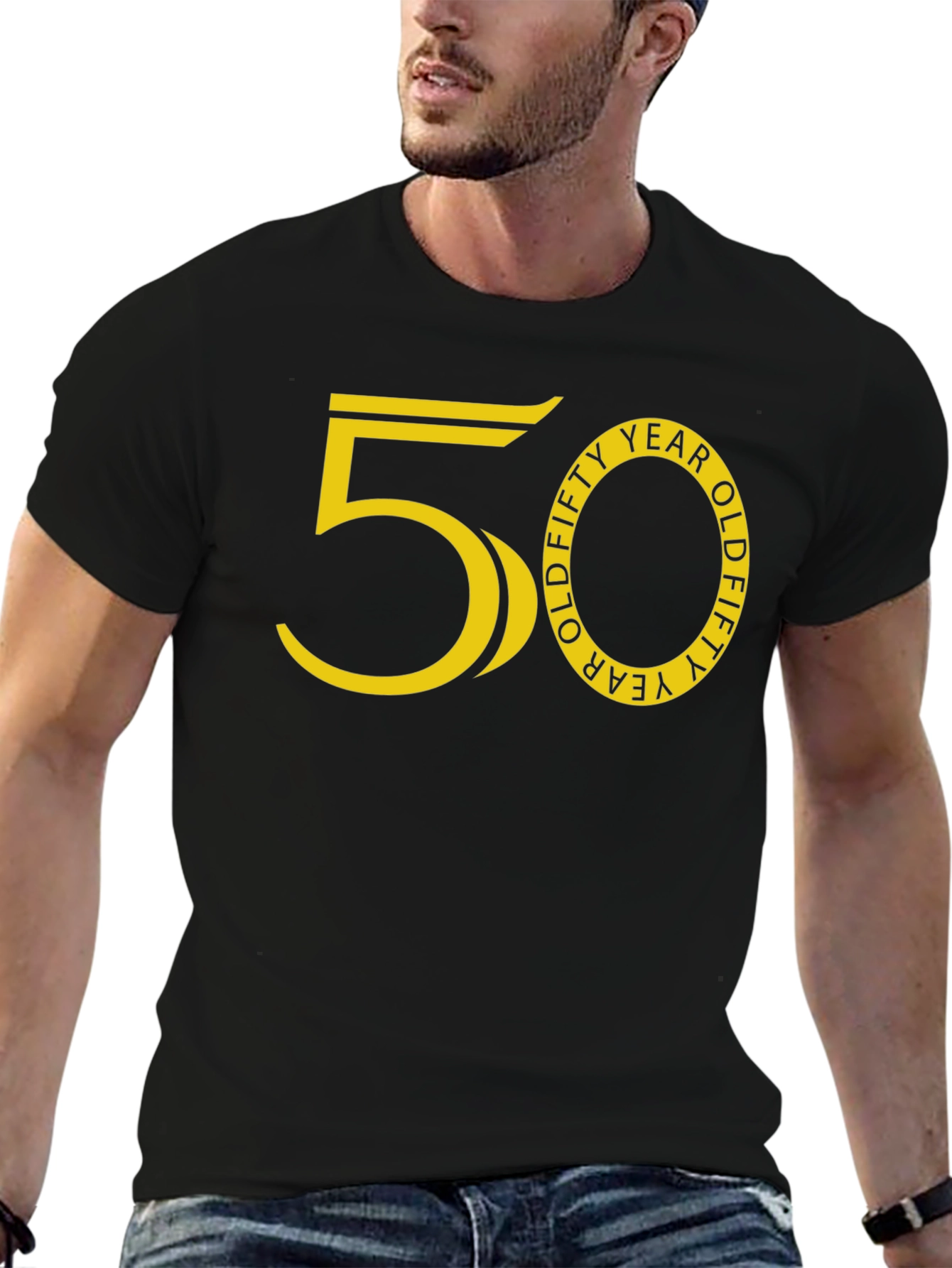Funny 50 Year Old T-Shirt - Black Graphic Tee