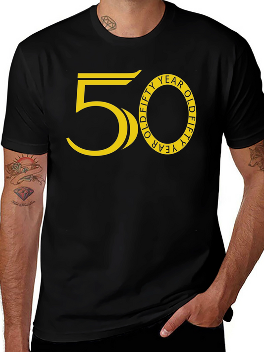 Funny 50 Year Old T-Shirt - Black Graphic Tee