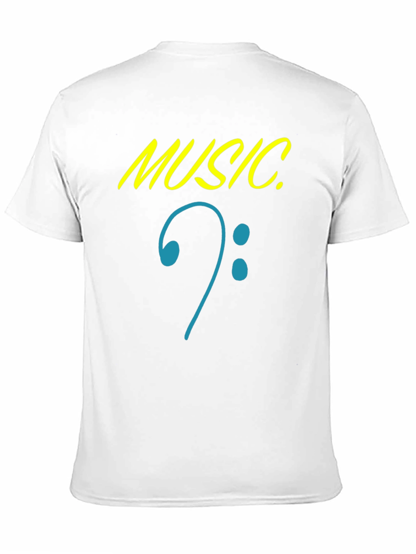 Music Clef Graphic Black T-Shirt
