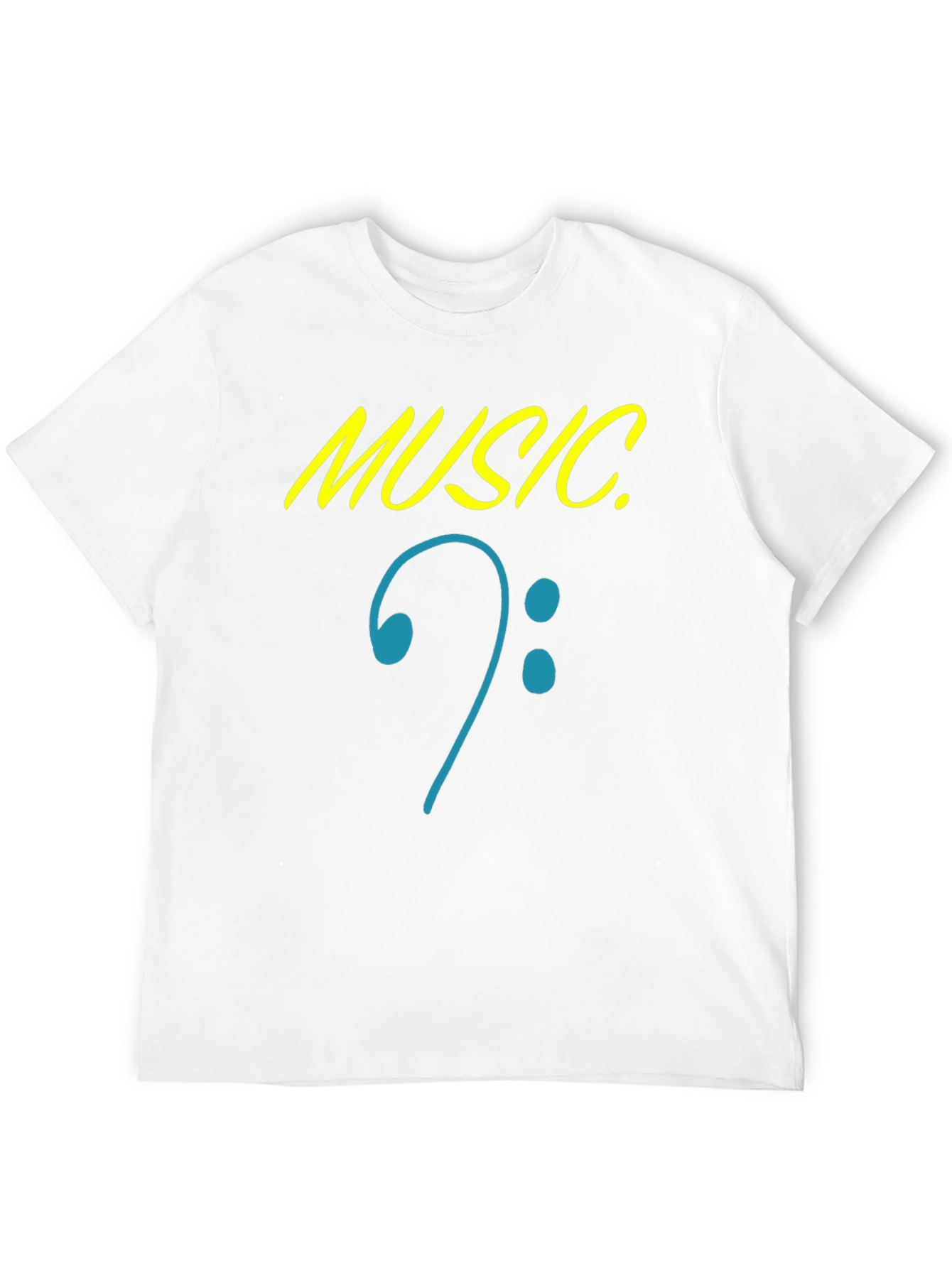Music Clef Graphic Black T-Shirt