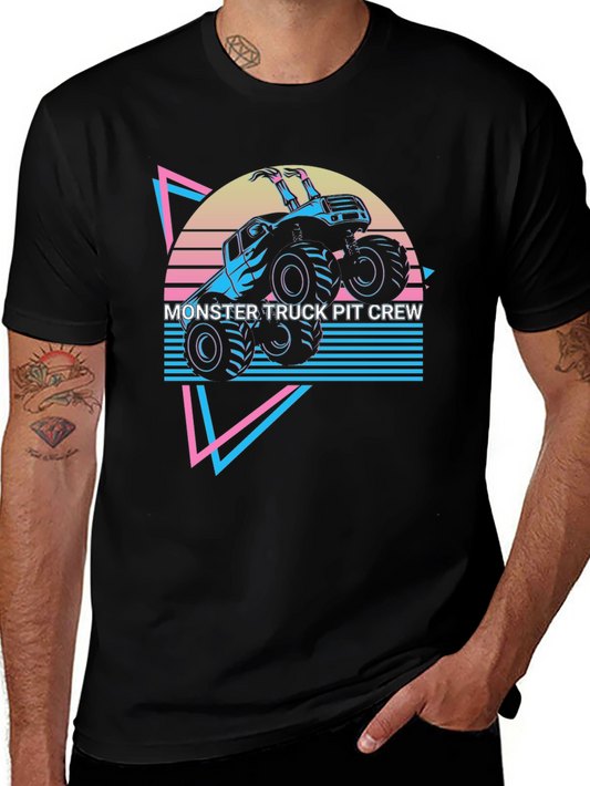 Monster Truck Pit Crew Graphic Tee