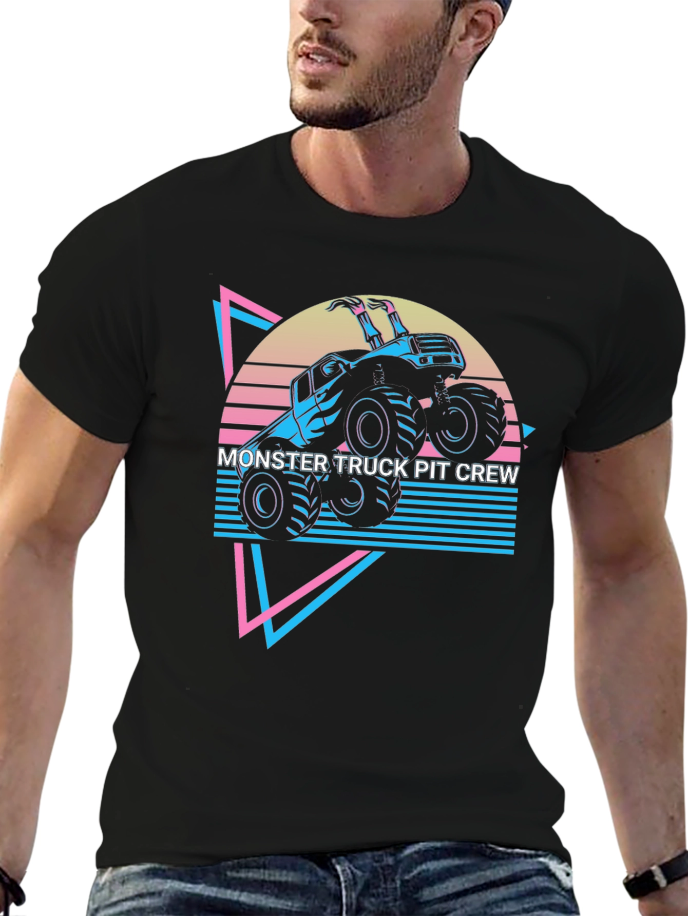 Monster Truck Pit Crew Graphic Tee