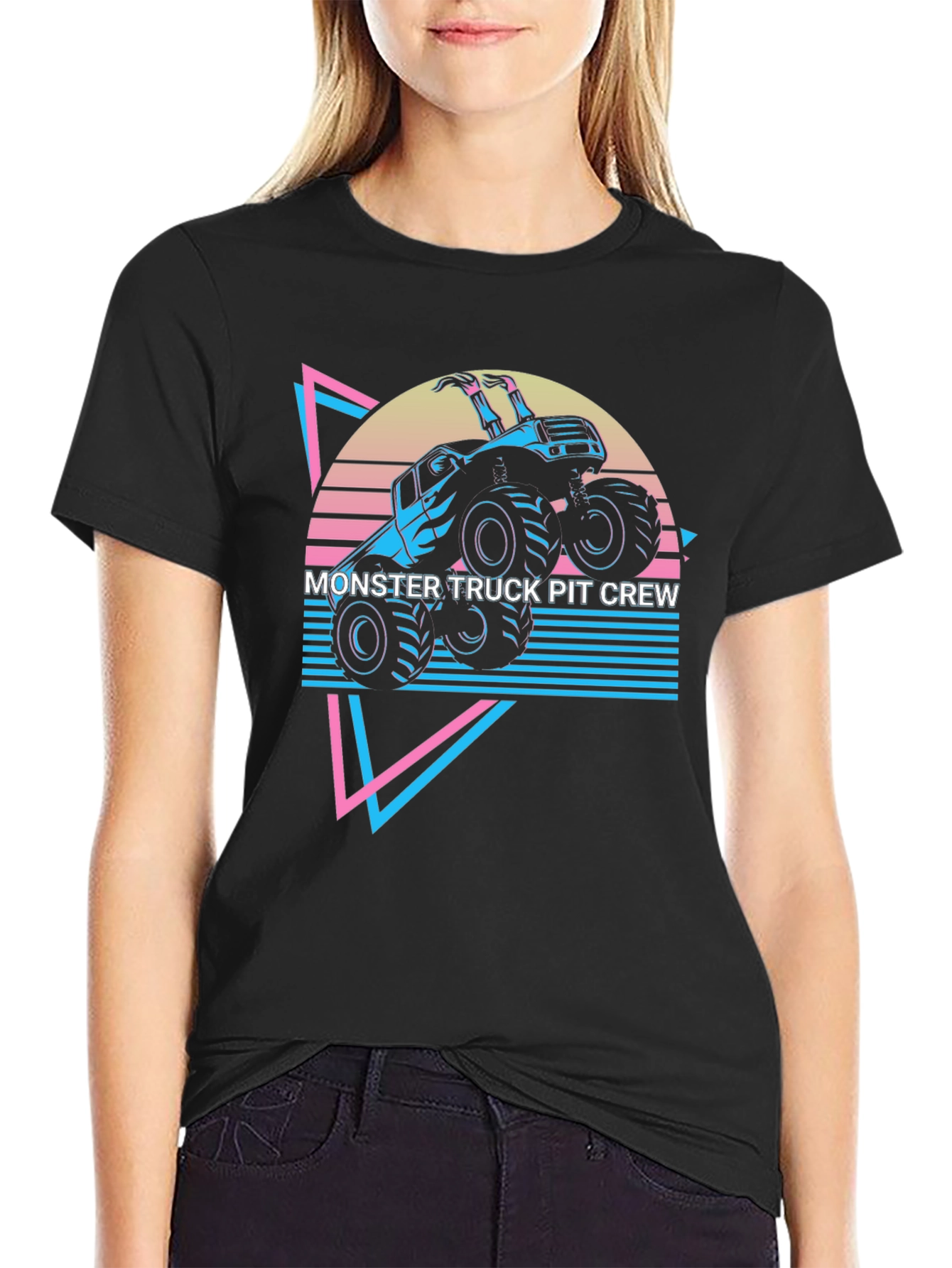 Monster Truck Pit Crew Graphic Tee