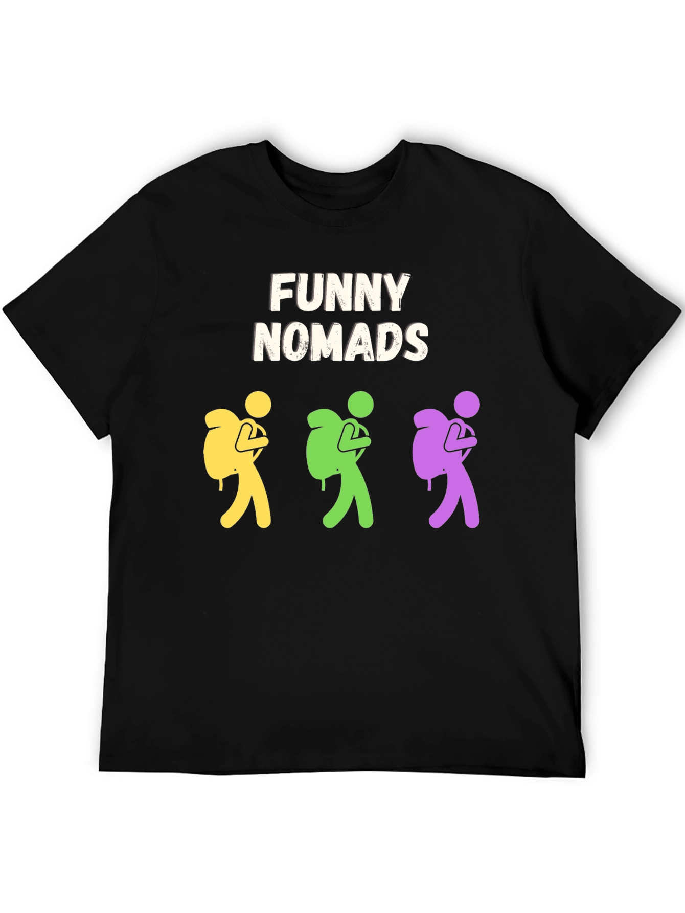 Funny Nomads T-Shirt: Quirky Adventure Tee for Men