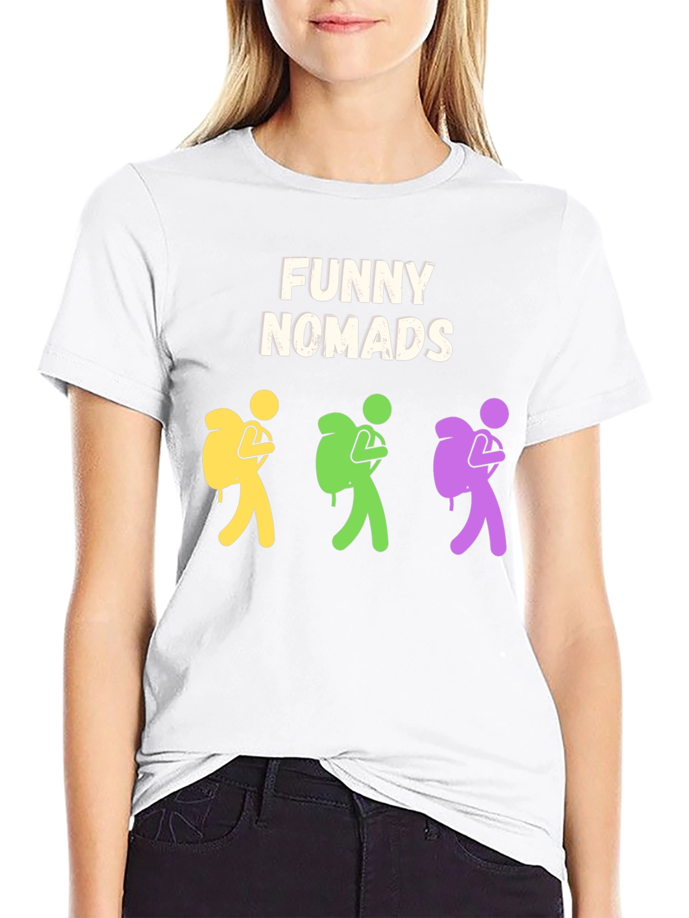 Funny Nomads T-Shirt: Quirky Adventure Tee for Men