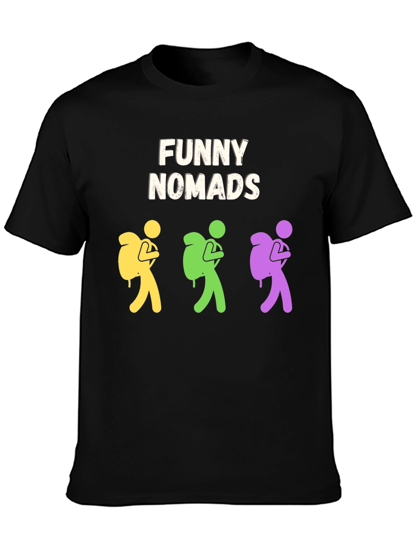 Funny Nomads T-Shirt: Quirky Adventure Tee for Men