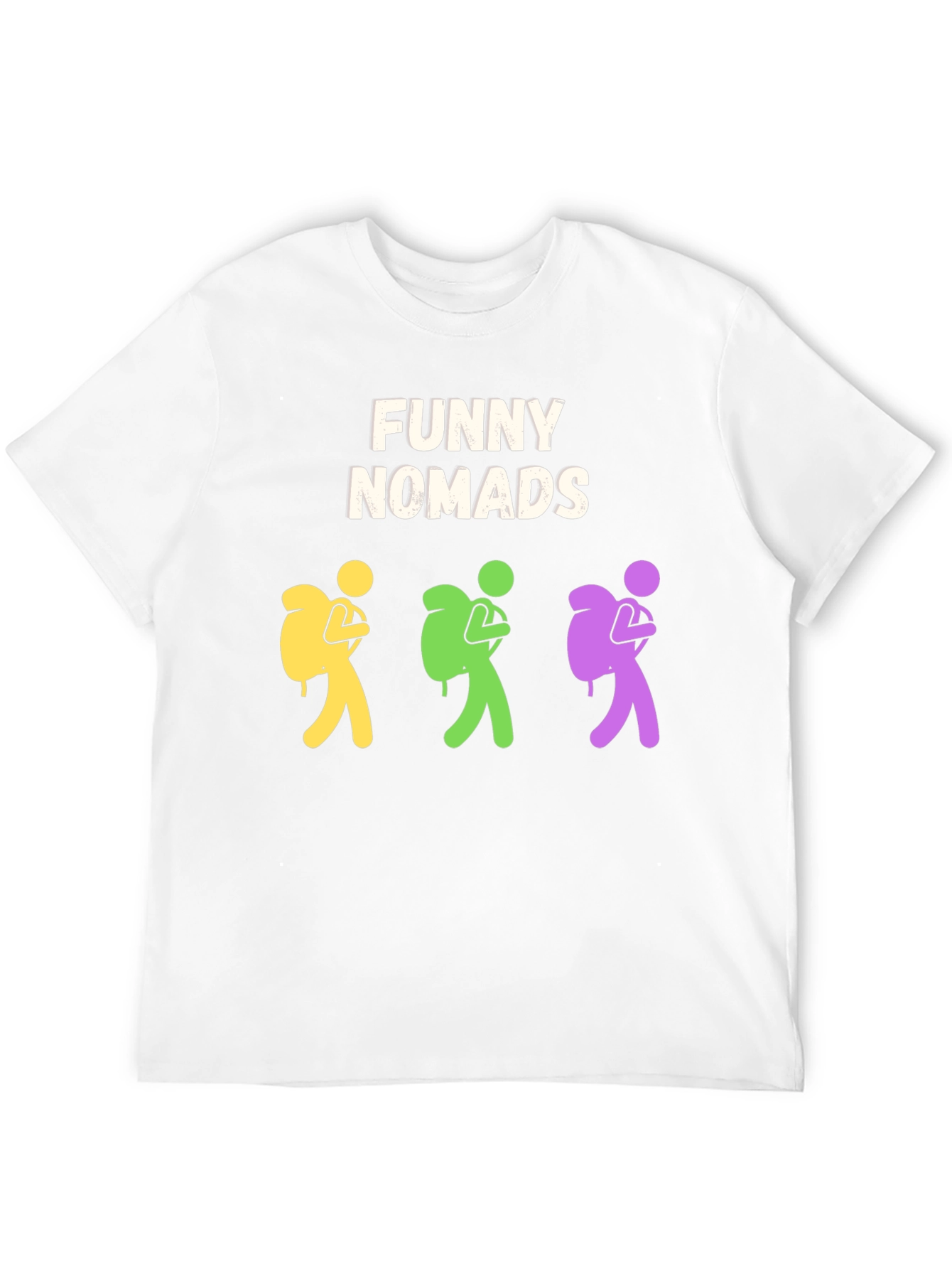 Funny Nomads T-Shirt: Quirky Adventure Tee for Men
