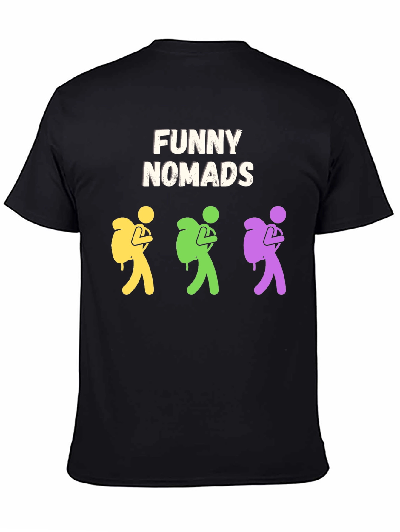 Funny Nomads T-Shirt: Quirky Adventure Tee for Men