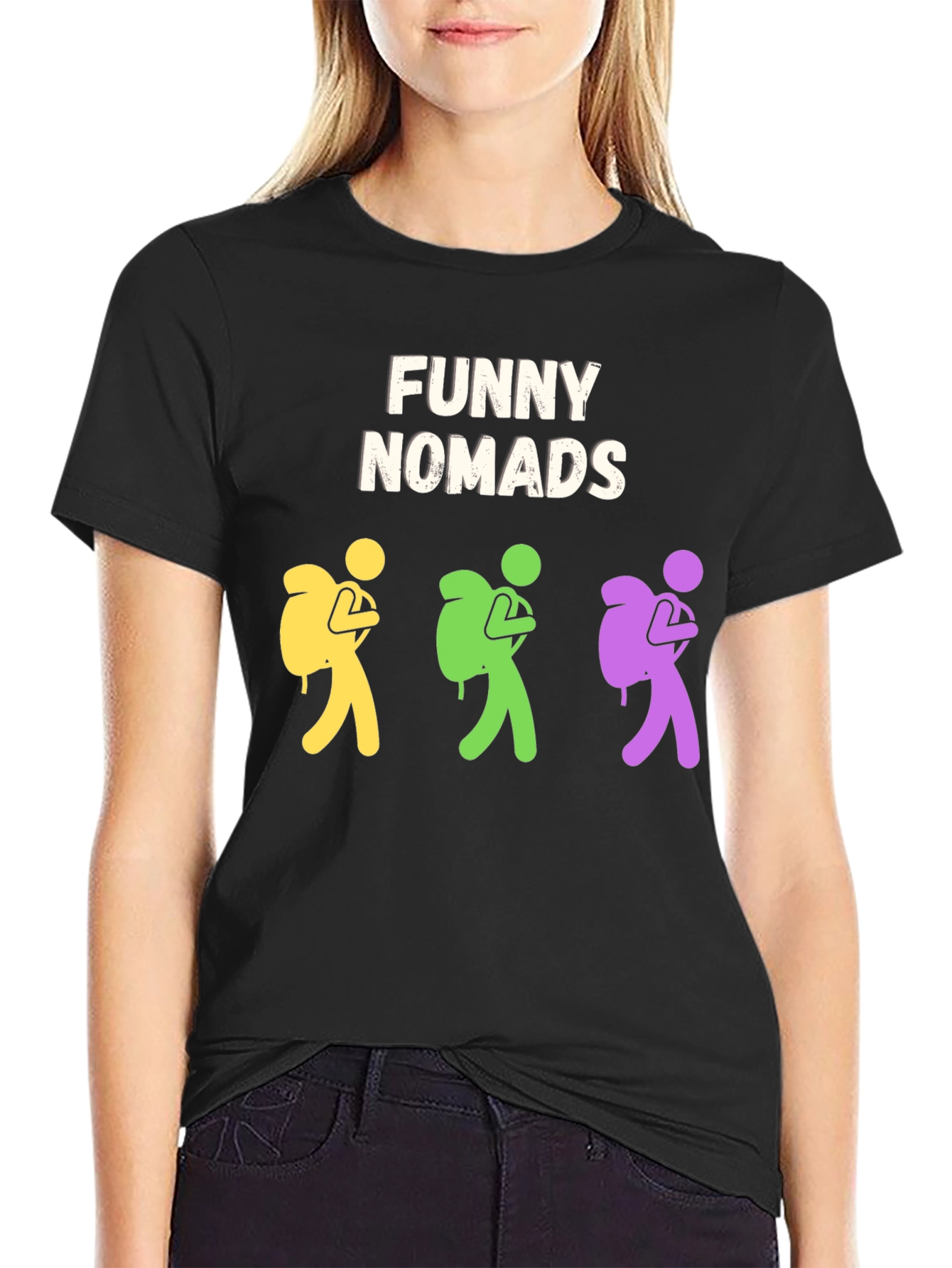 Funny Nomads T-Shirt: Quirky Adventure Tee for Men