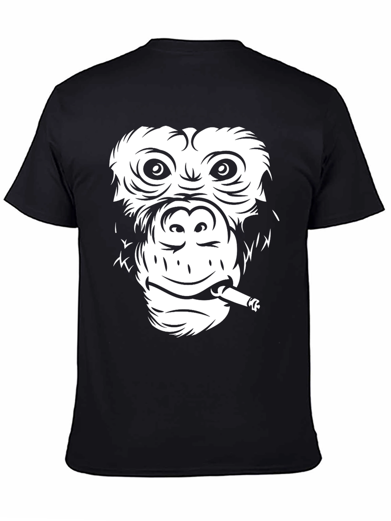 Cool Monkey Graphic Tee - Black Unisex T-Shirt