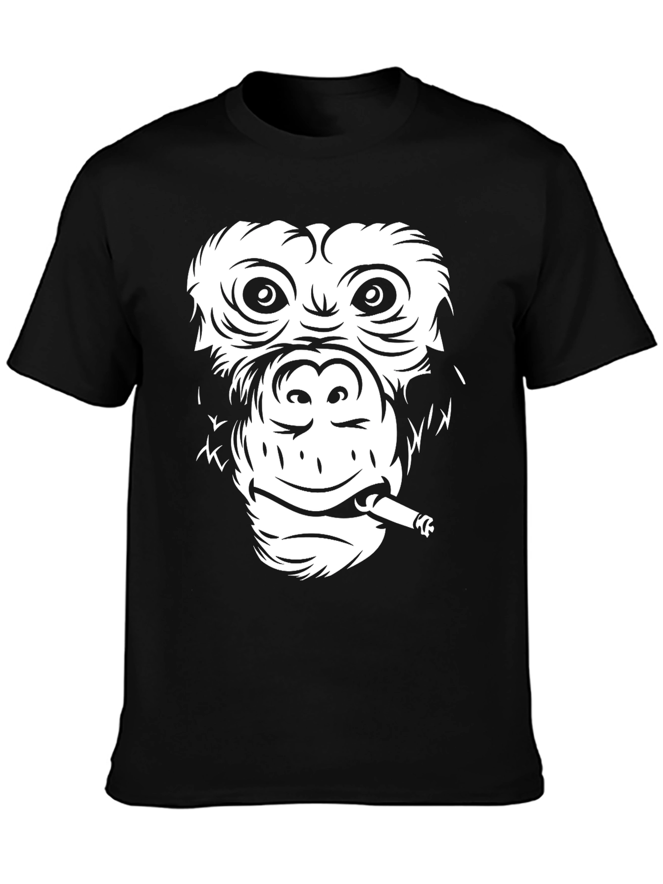 Cool Monkey Graphic Tee - Black Unisex T-Shirt