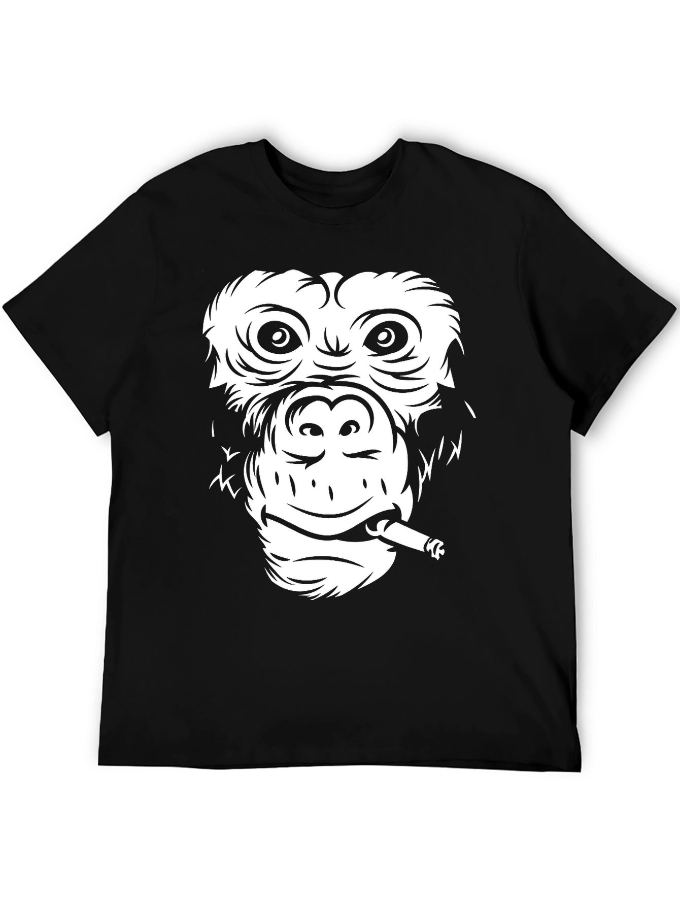 Cool Monkey Graphic Tee - Black Unisex T-Shirt
