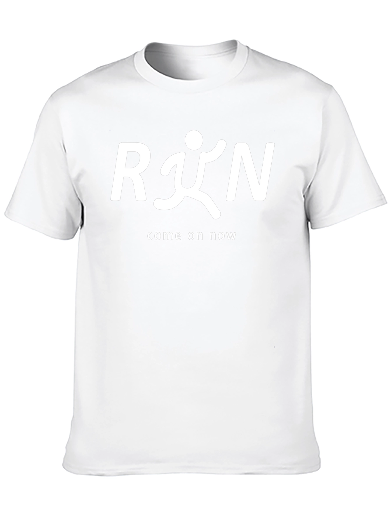 Run Come On Now Black T-Shirt
