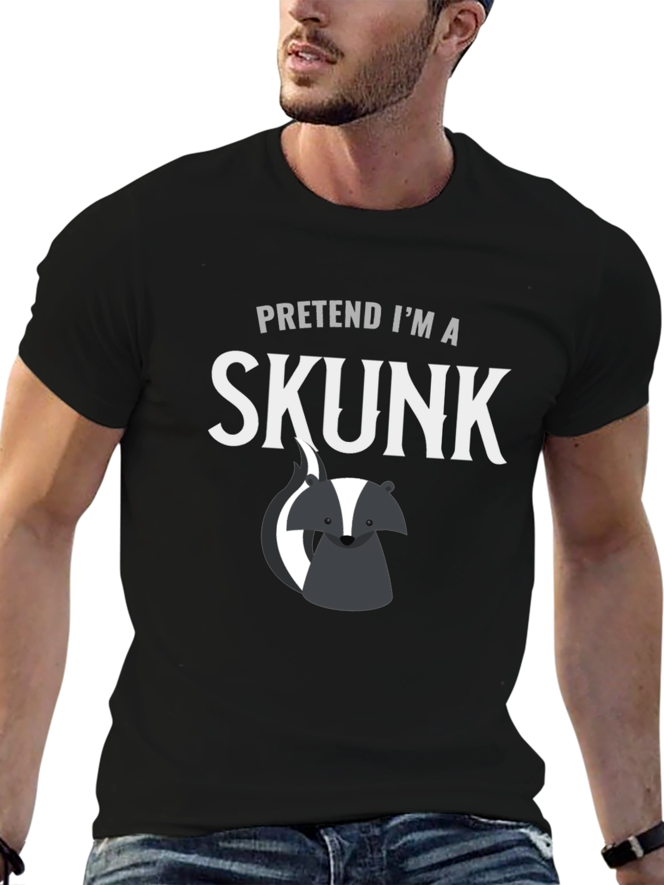 Pretend Im a Skunk Funny Graphic Tee
