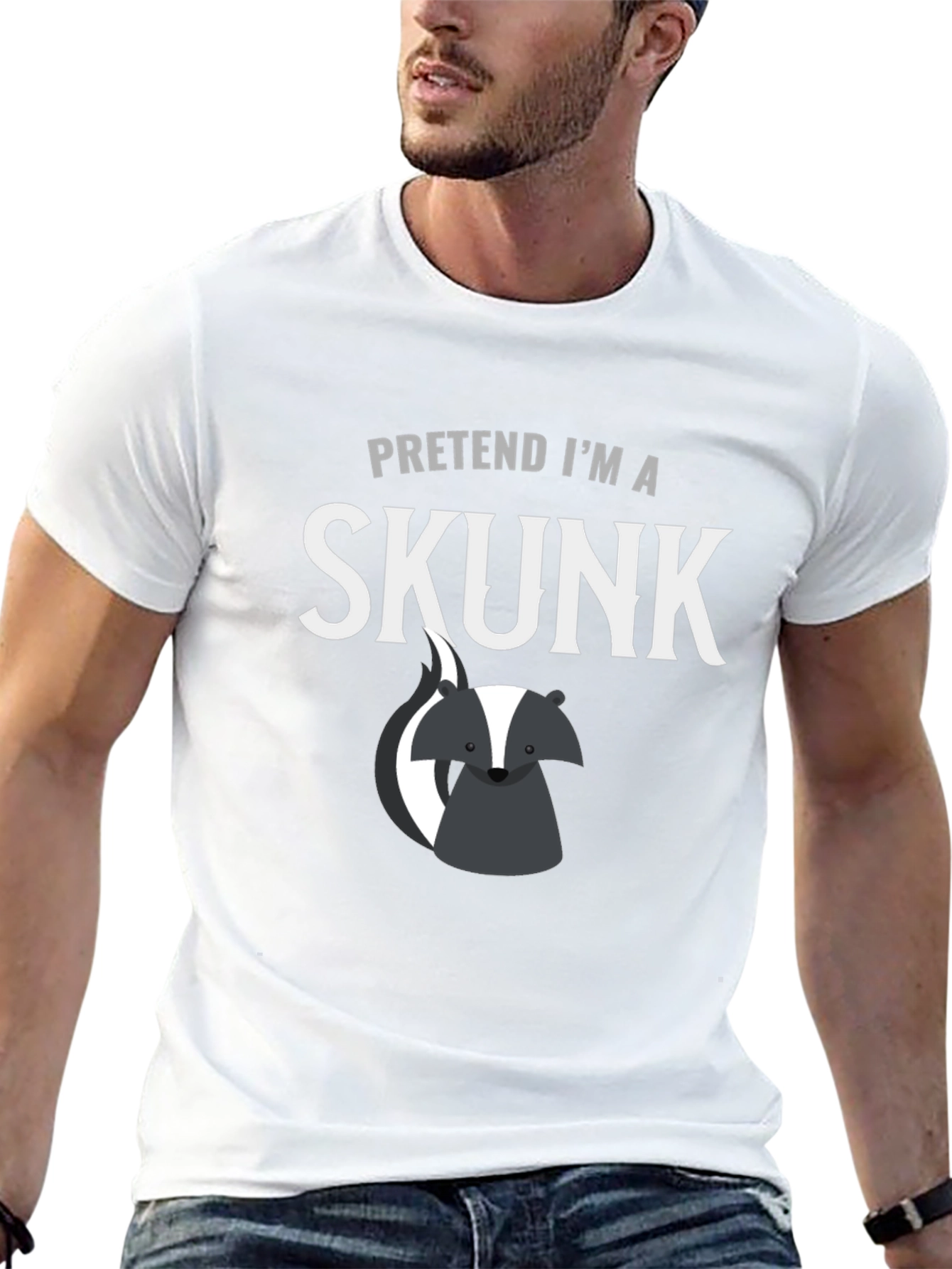 Pretend Im a Skunk Funny Graphic Tee