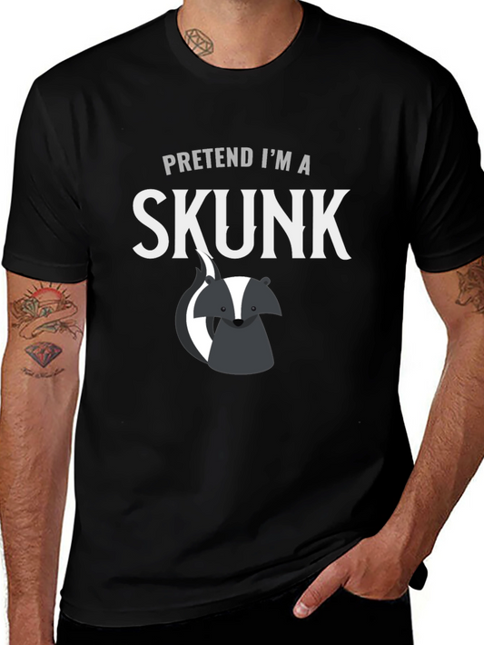 Pretend Im a Skunk Funny Graphic Tee