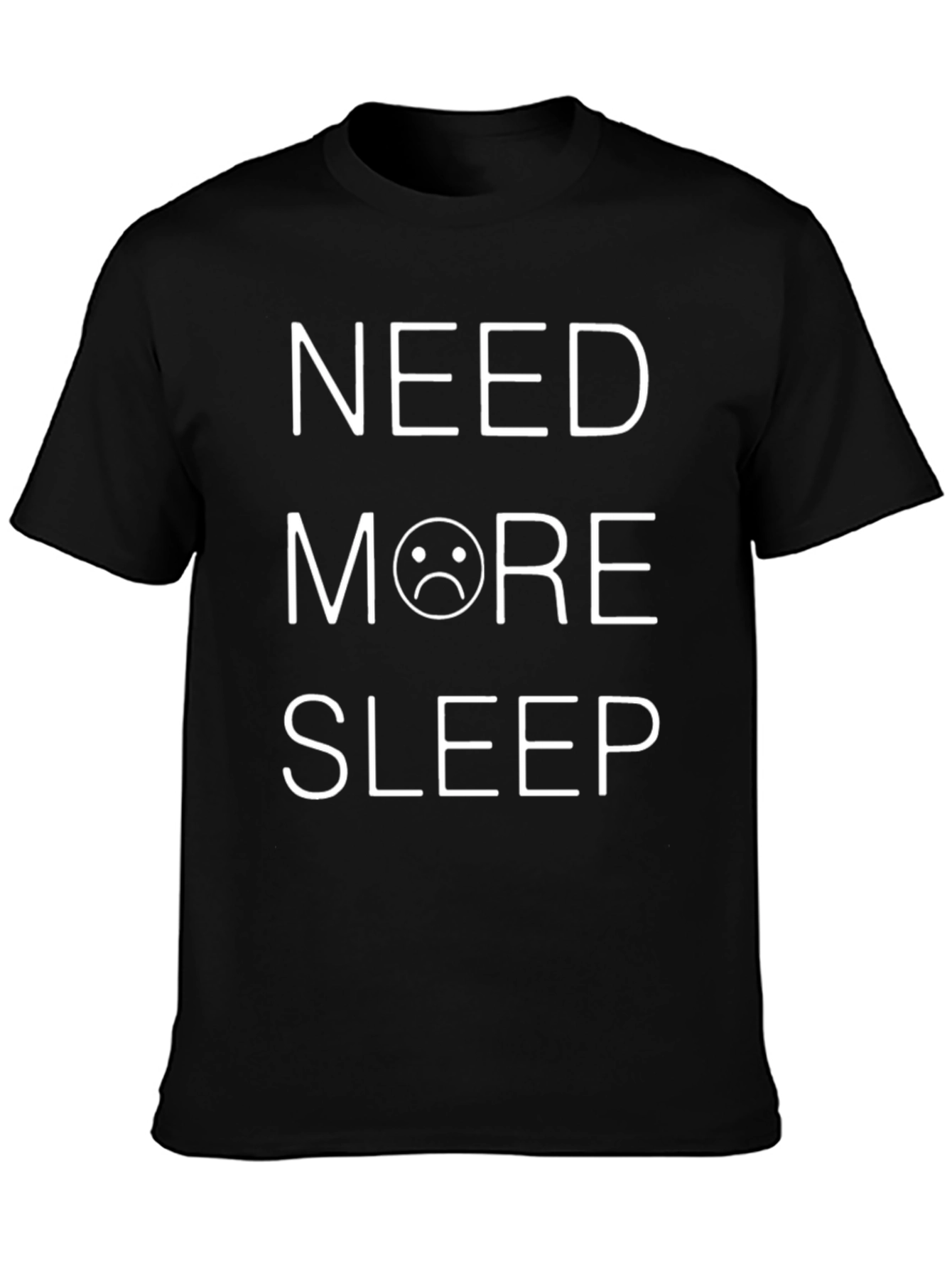 Need More Sleep Black Graphic T-Shirt