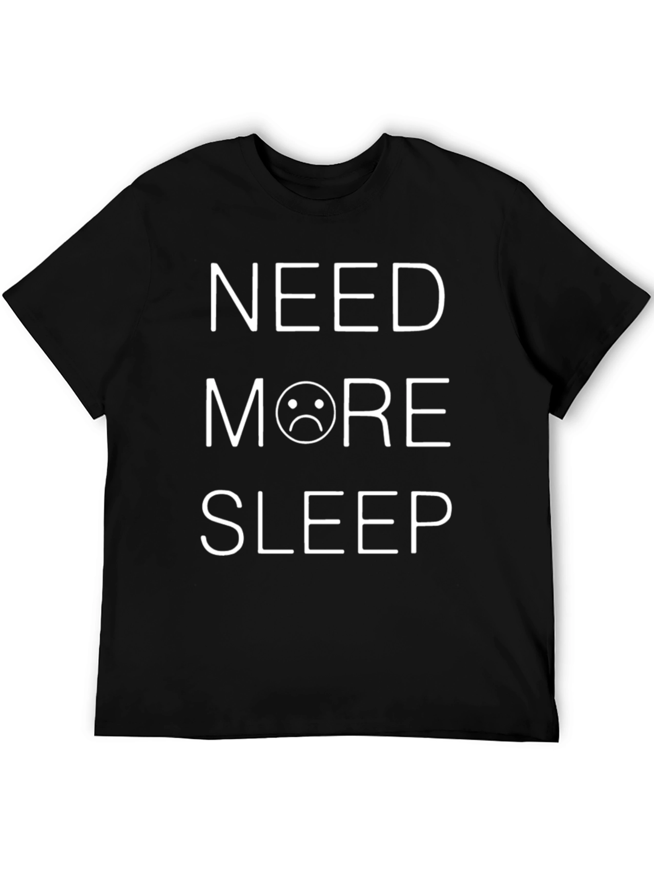 Need More Sleep Black Graphic T-Shirt