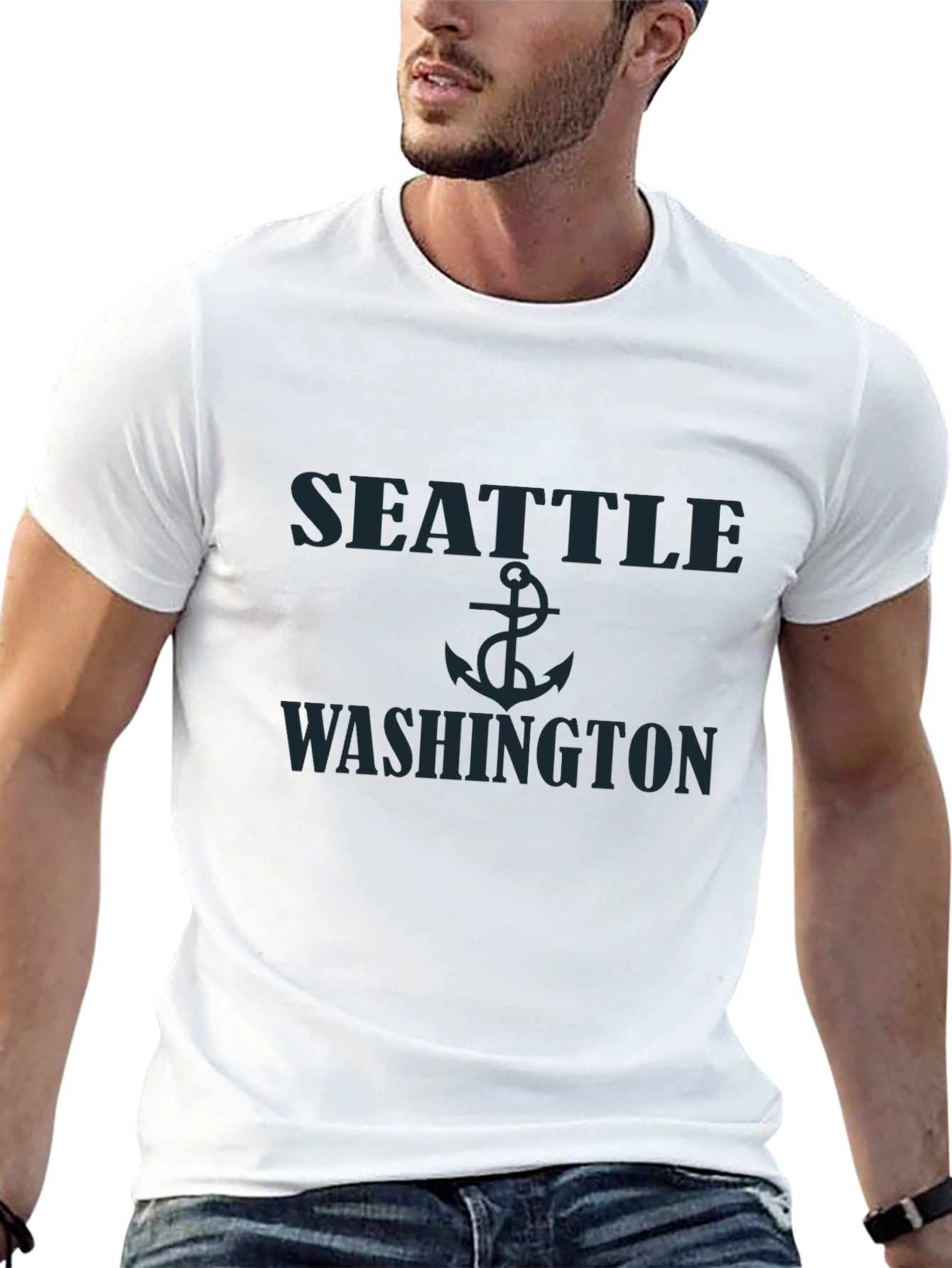 Seattle Washington Anchor Graphic T-Shirt