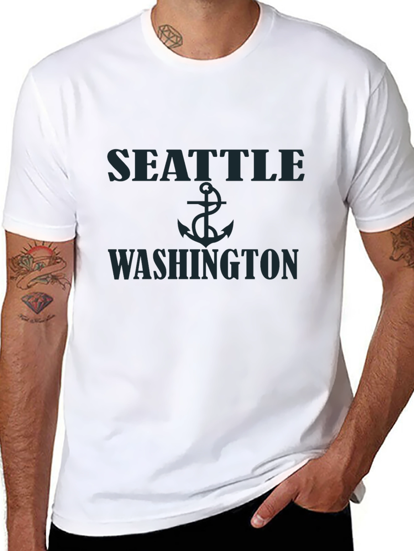 Seattle Washington Anchor Graphic T-Shirt