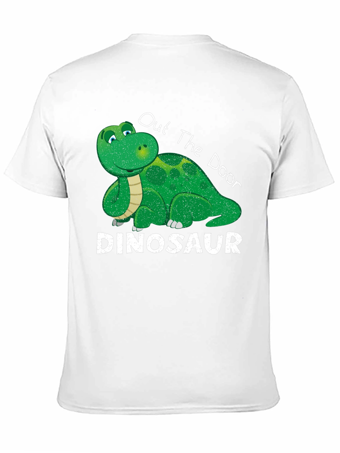 Dinosaur Out The Door Black T-Shirt