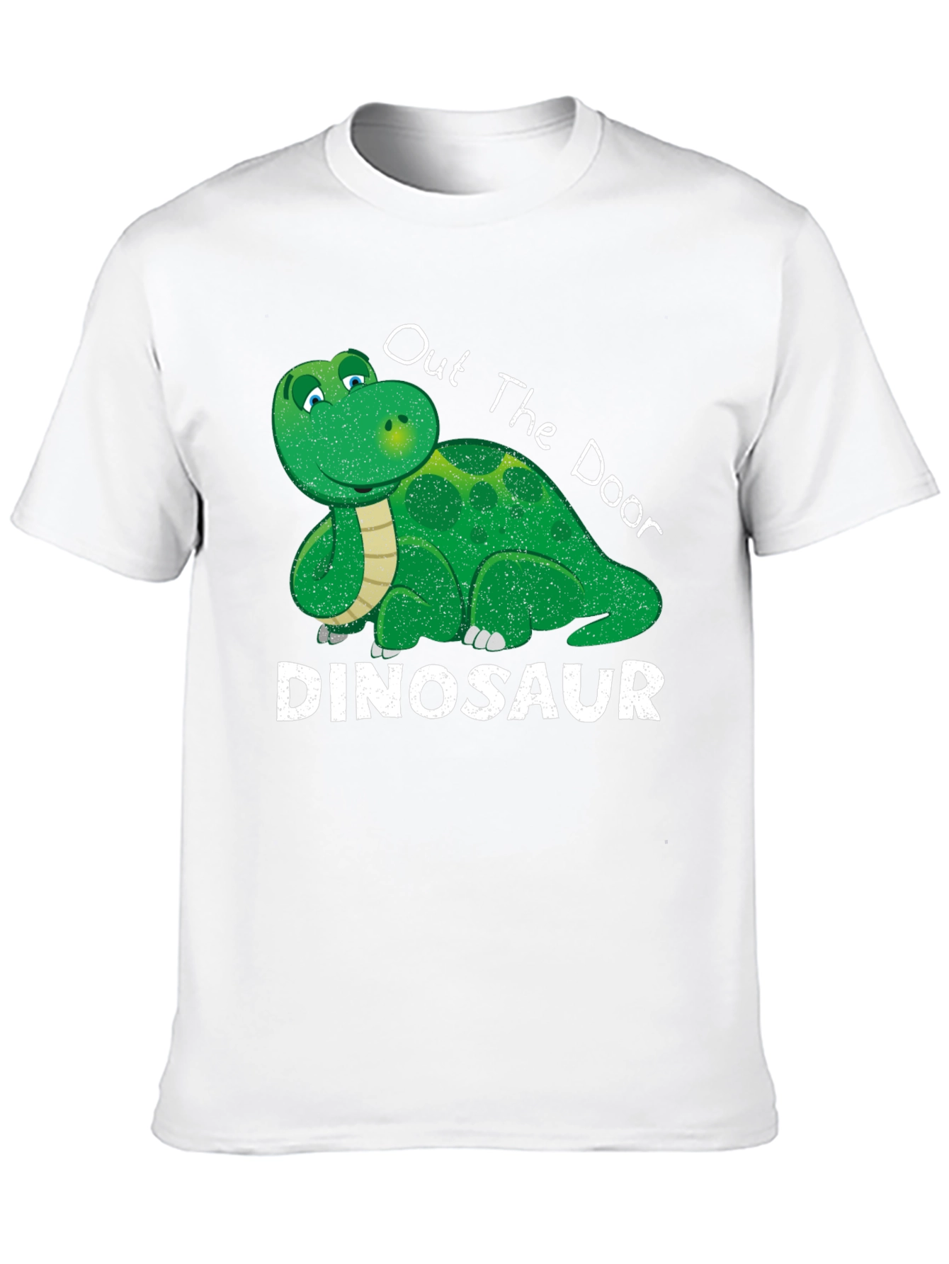 Dinosaur Out The Door Black T-Shirt