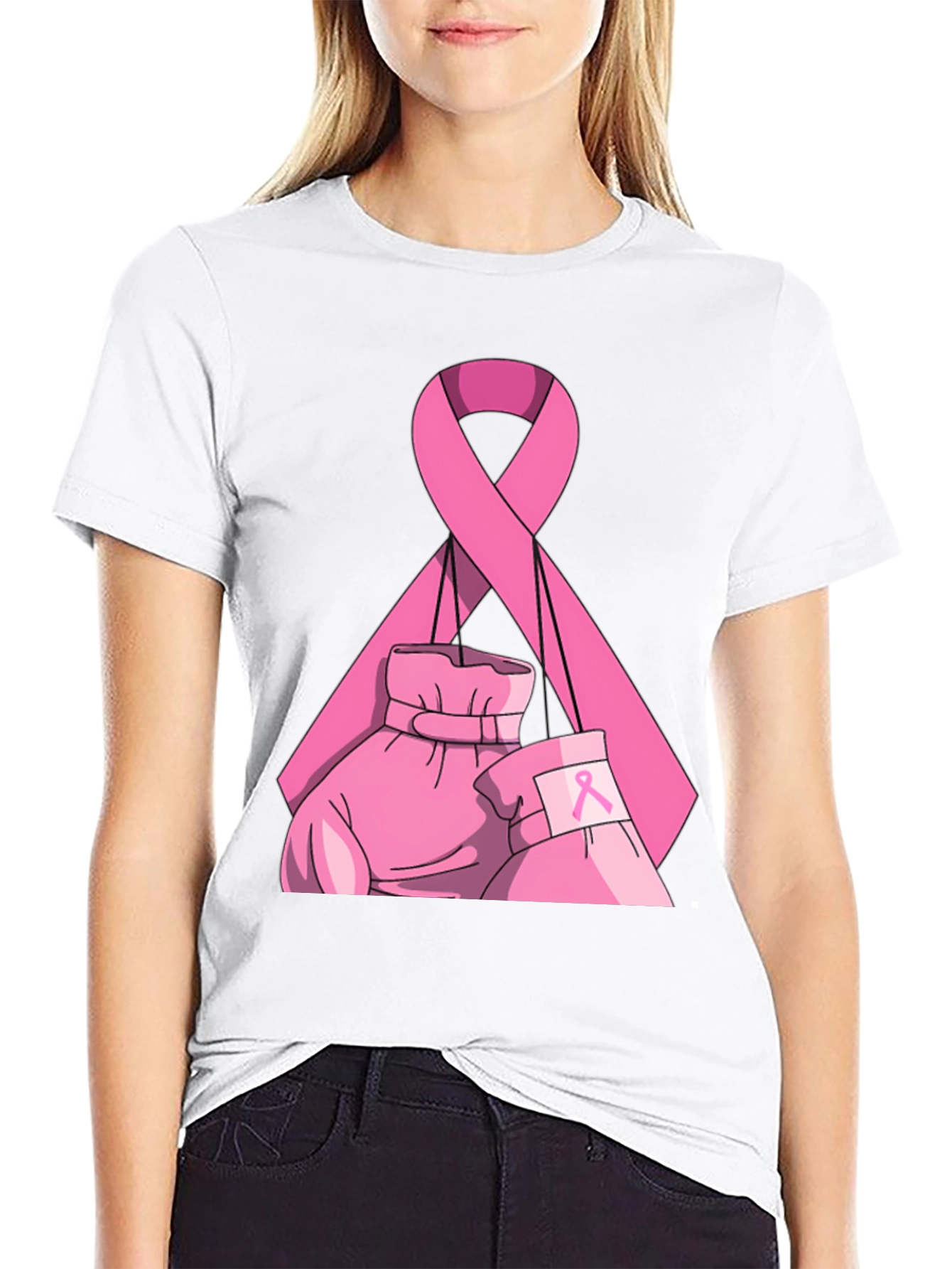 Fight Like a Girl Breast Cancer Awareness T-Shirt