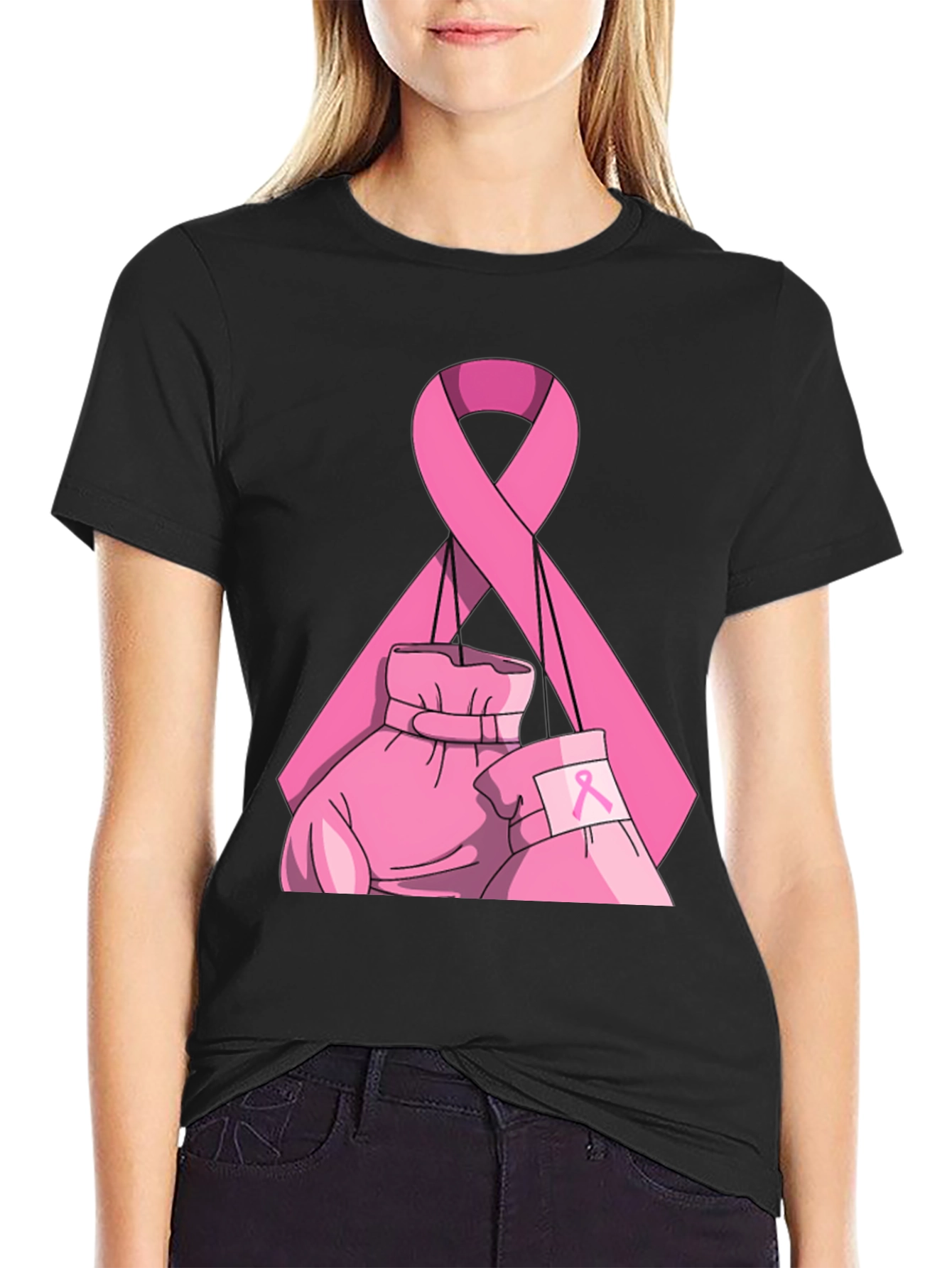 Fight Like a Girl Breast Cancer Awareness T-Shirt