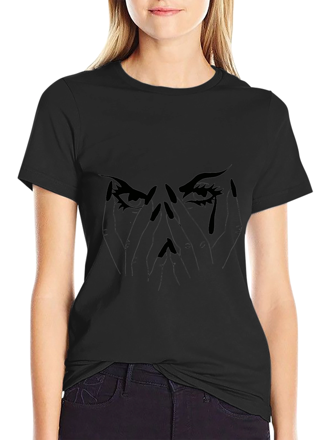 Emo Graphic Tee - Dark Eyes T-Shirt