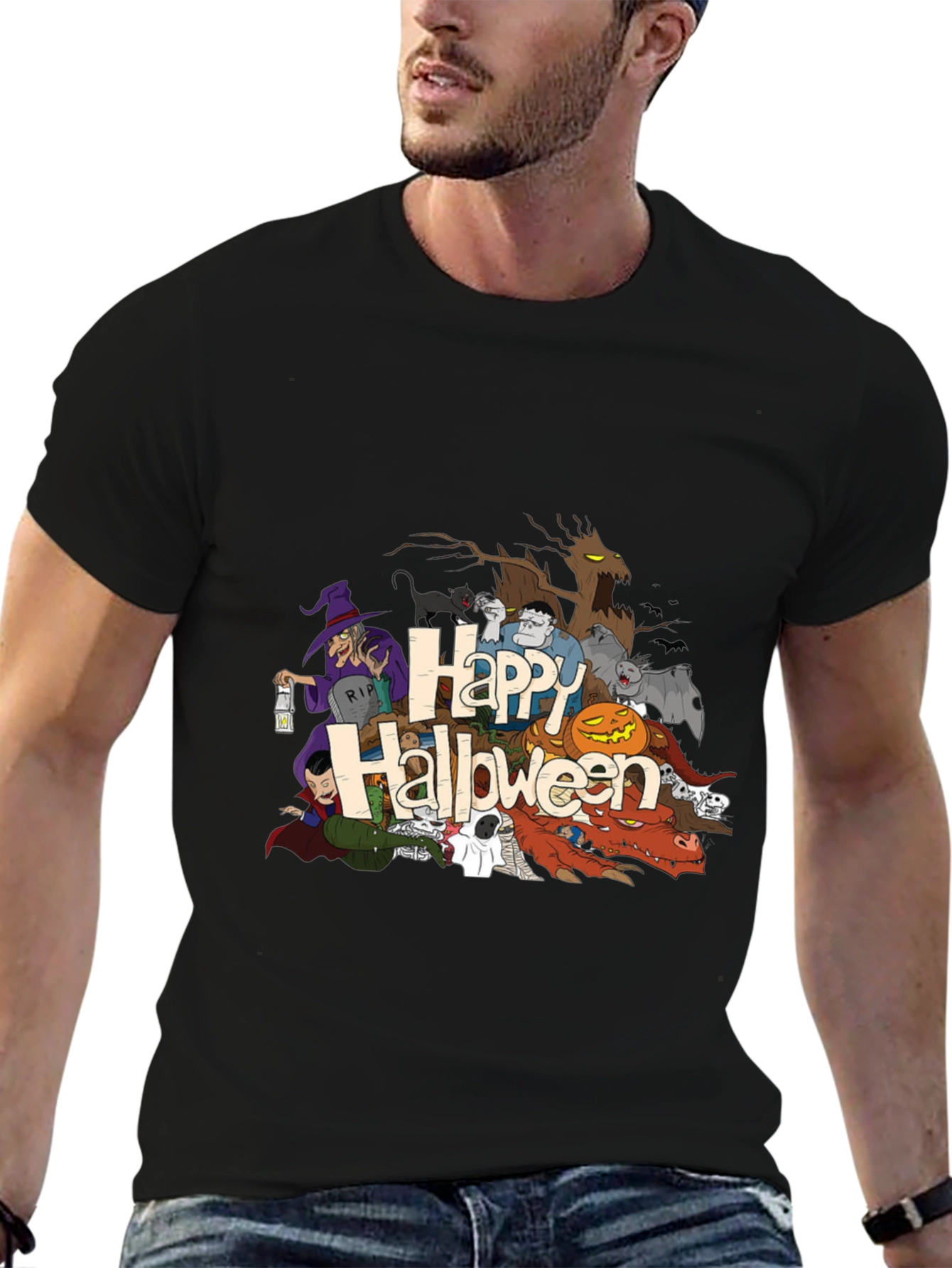 Happy Halloween Cartoon T-Shirt